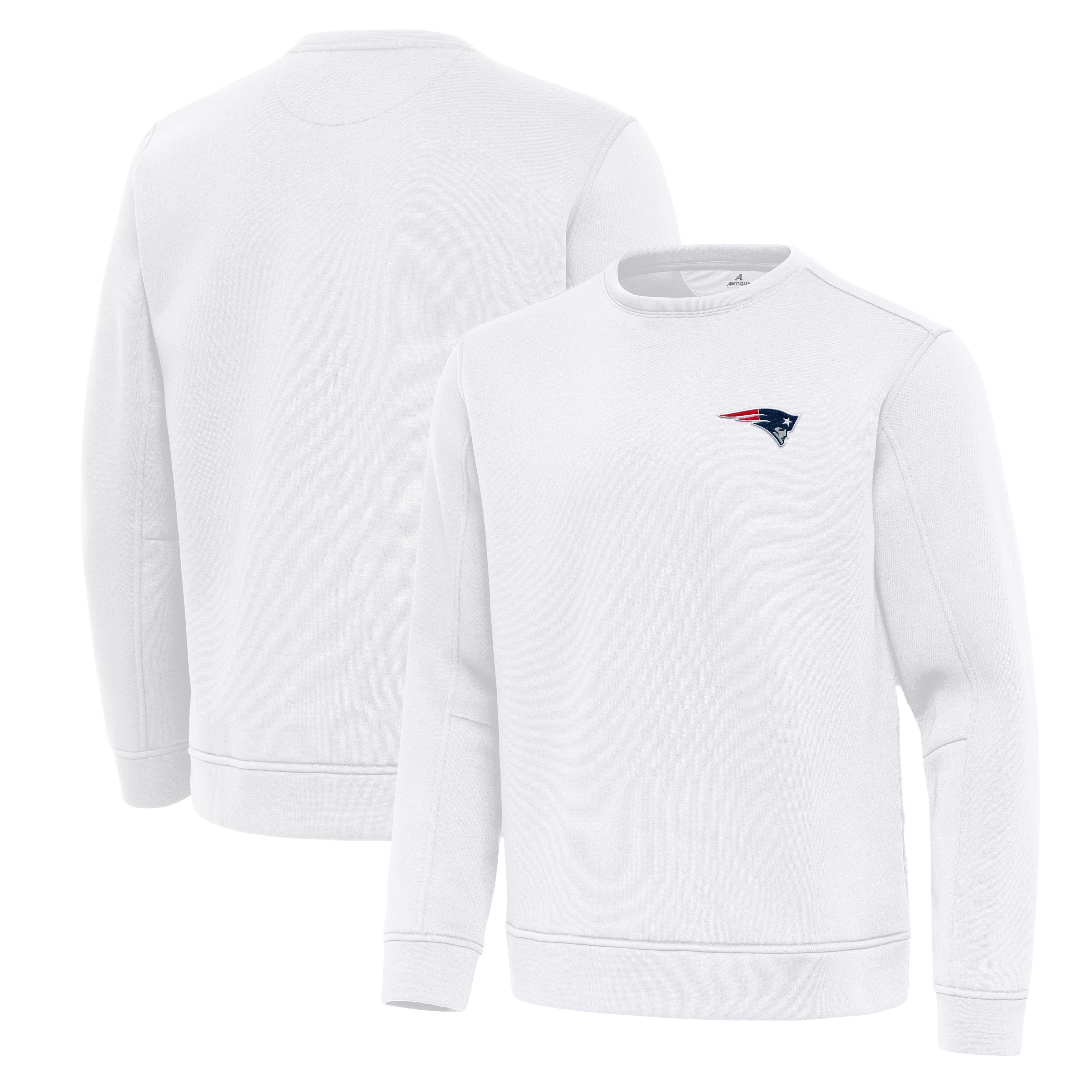 Men’s Antigua White New England Patriots Relevant Lightweight Pullover Sweatshirt Men’s Antigua White New England Patriots Relevant Lightweight Pullover Sweatshirt