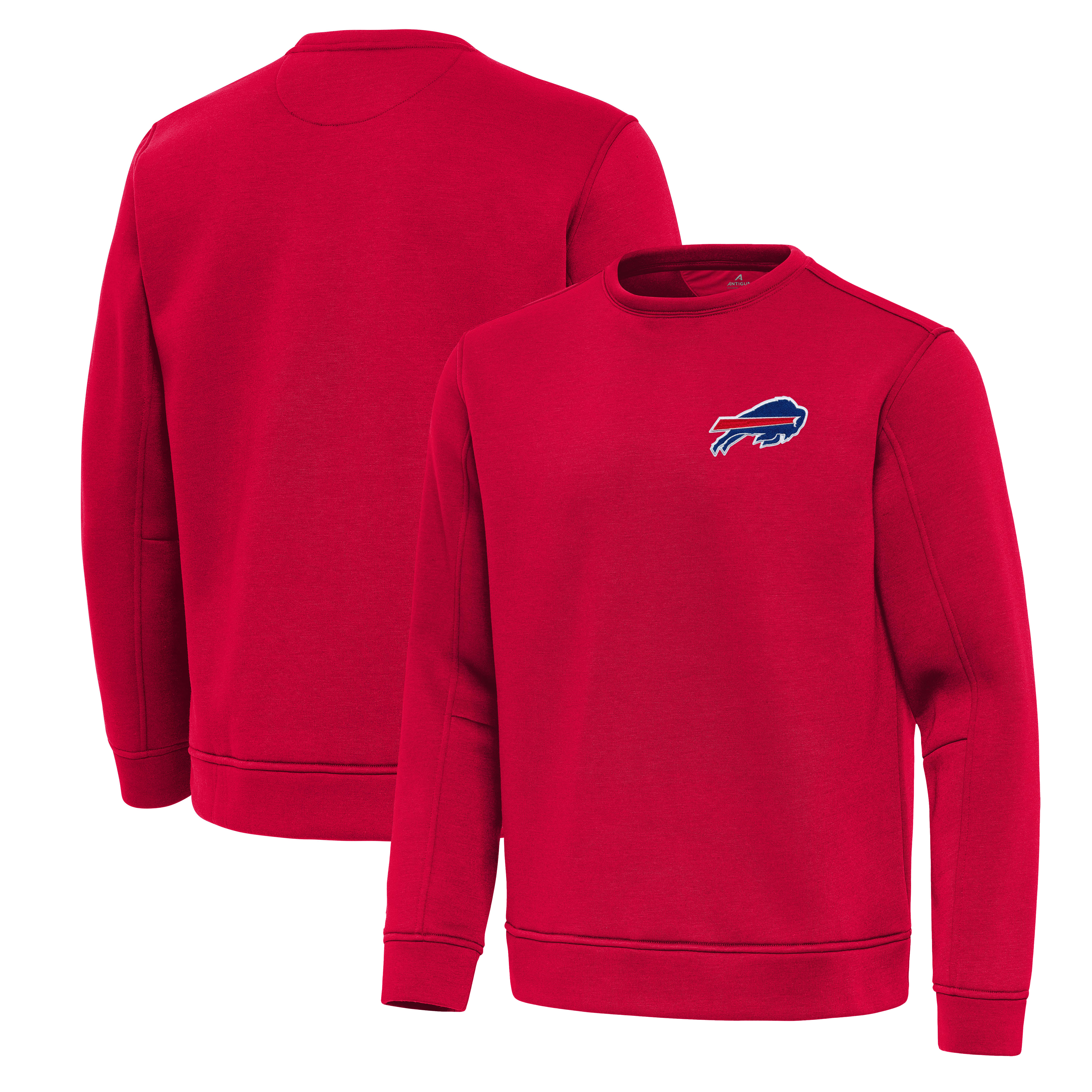 Men's Antigua Red Buffalo Bills Relevant Lightweight Pullover Sweatshirt