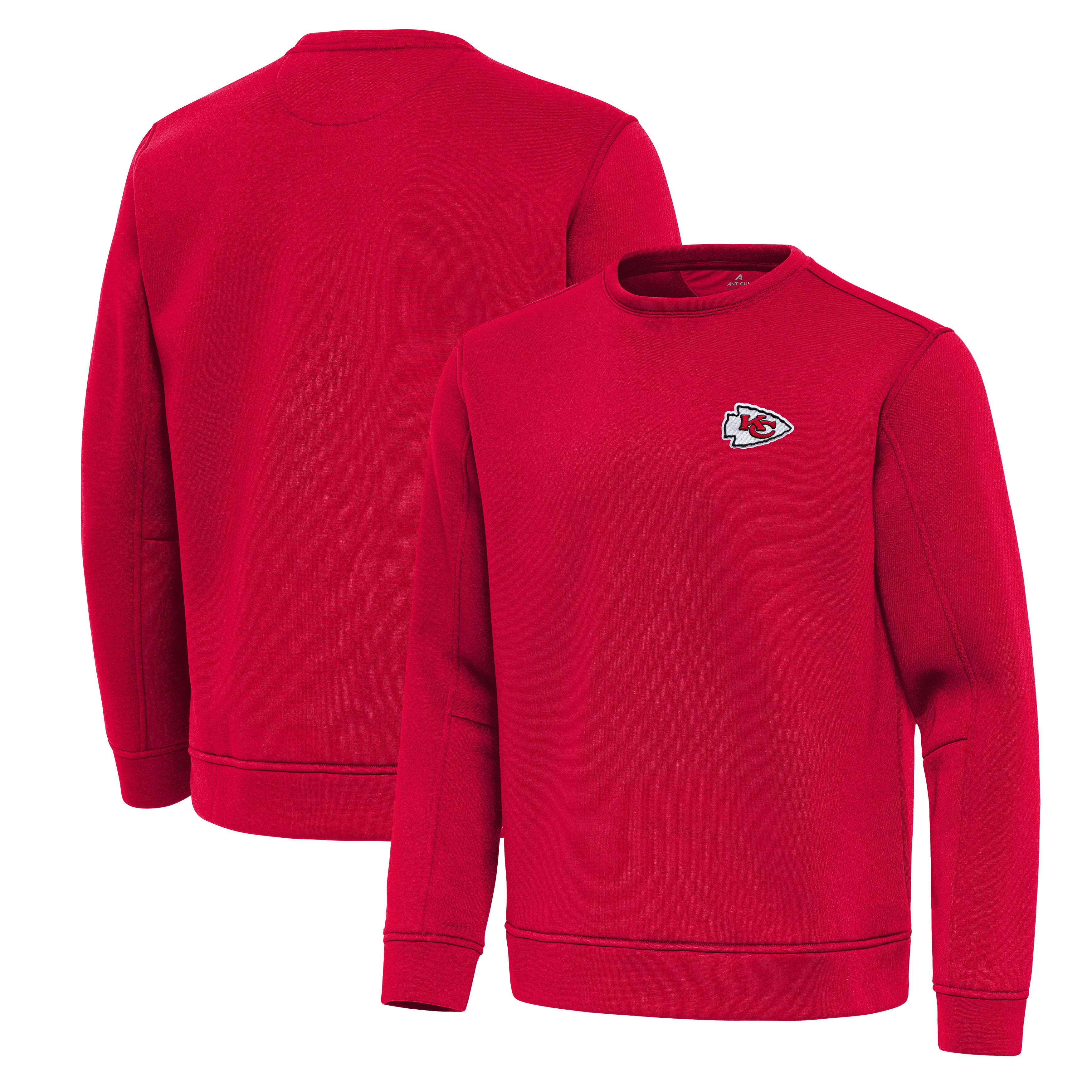 Men's Antigua Red Kansas City Chiefs Relevant Lightweight Pullover Sweatshirt