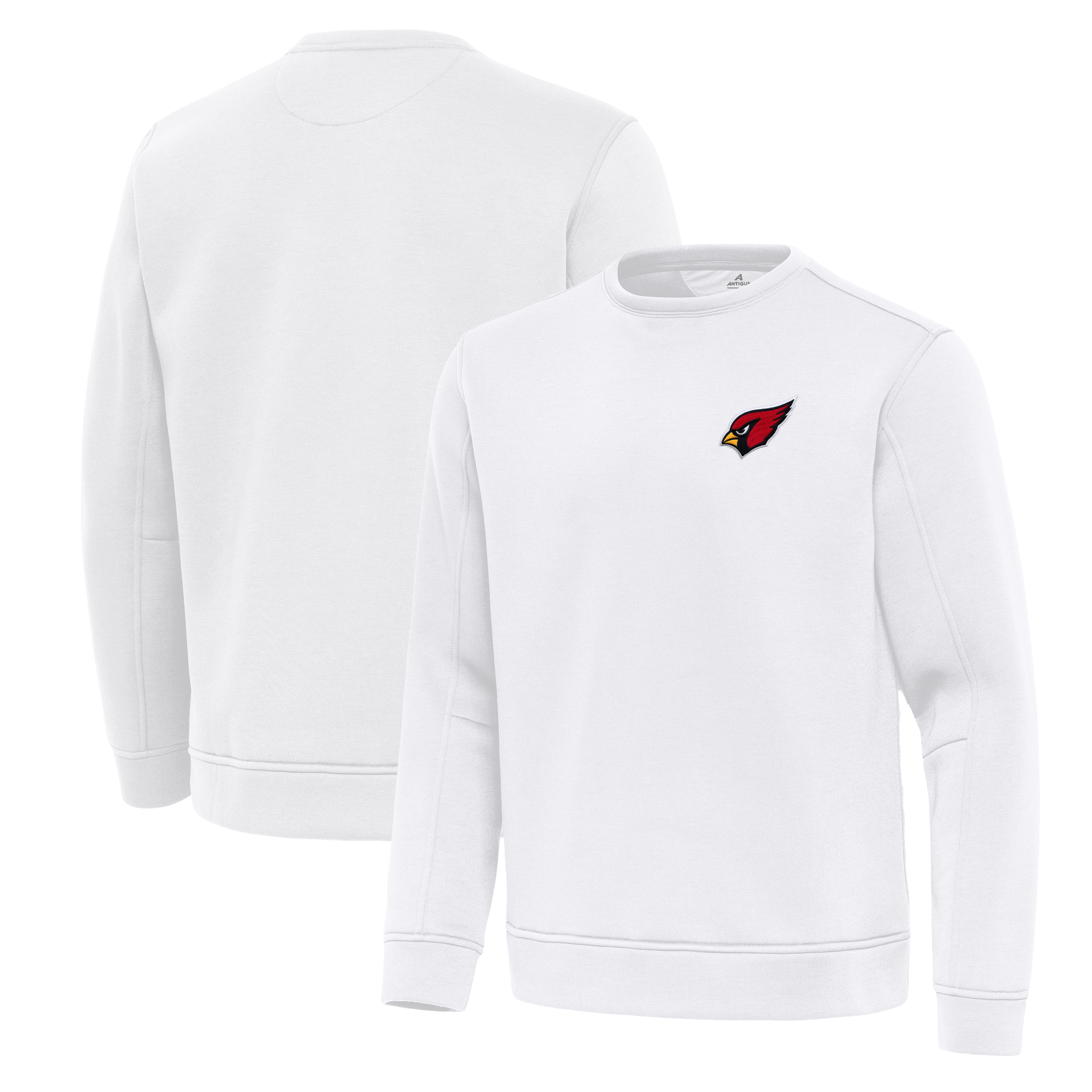 Men's Antigua White Arizona Cardinals Relevant Lightweight Pullover Sweatshirt