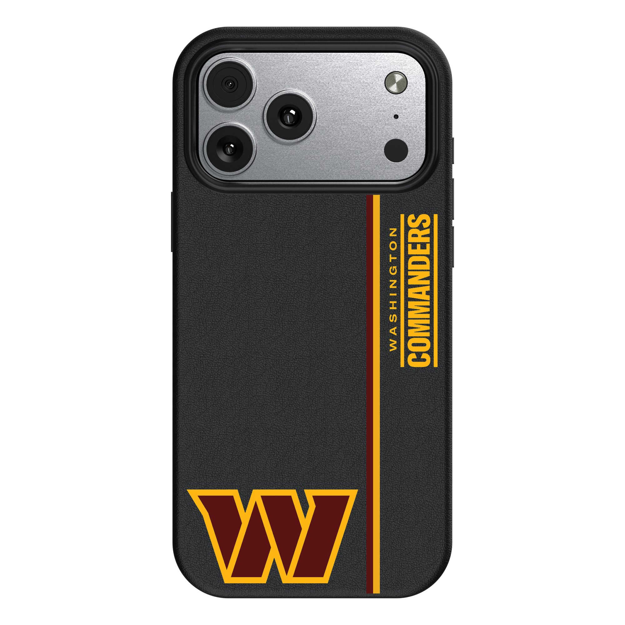 Keyscaper - NFL - Washington Commanders iPhone Magnetic Bump Case - 15 Pro - Black