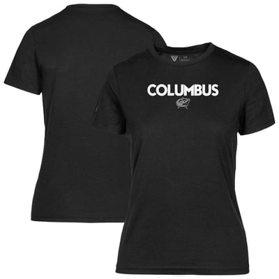 Women's Levelwear  Black Columbus Blue Jackets Maddox City Capsule T-Shirt