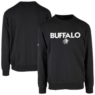 Men's Levelwear  Black Buffalo Sabres Zane City Capsule Pullover Sweatshirt