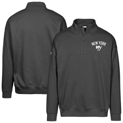 Men's Levelwear  Black New York Islanders Murray City Capsule Quarter-Zip Sweatshirt