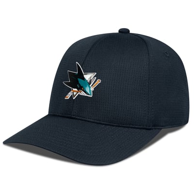 Men's Levelwear Black San Jose Sharks Zephyr Insignia Core Structured Adjustable Hat