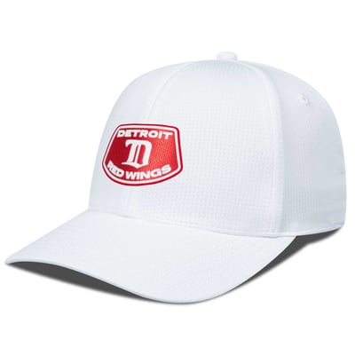 Men's Levelwear White Detroit Red Wings  Skylight Zephyr Adjustable Hat
