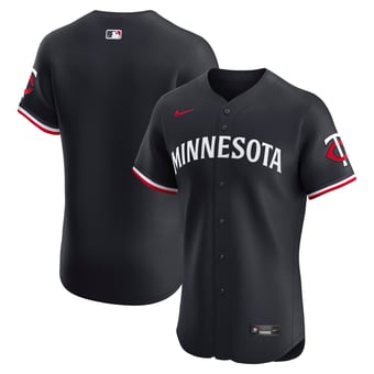 Men's Nike Navy Minnesota Twins Alternate 2 Elite Jersey