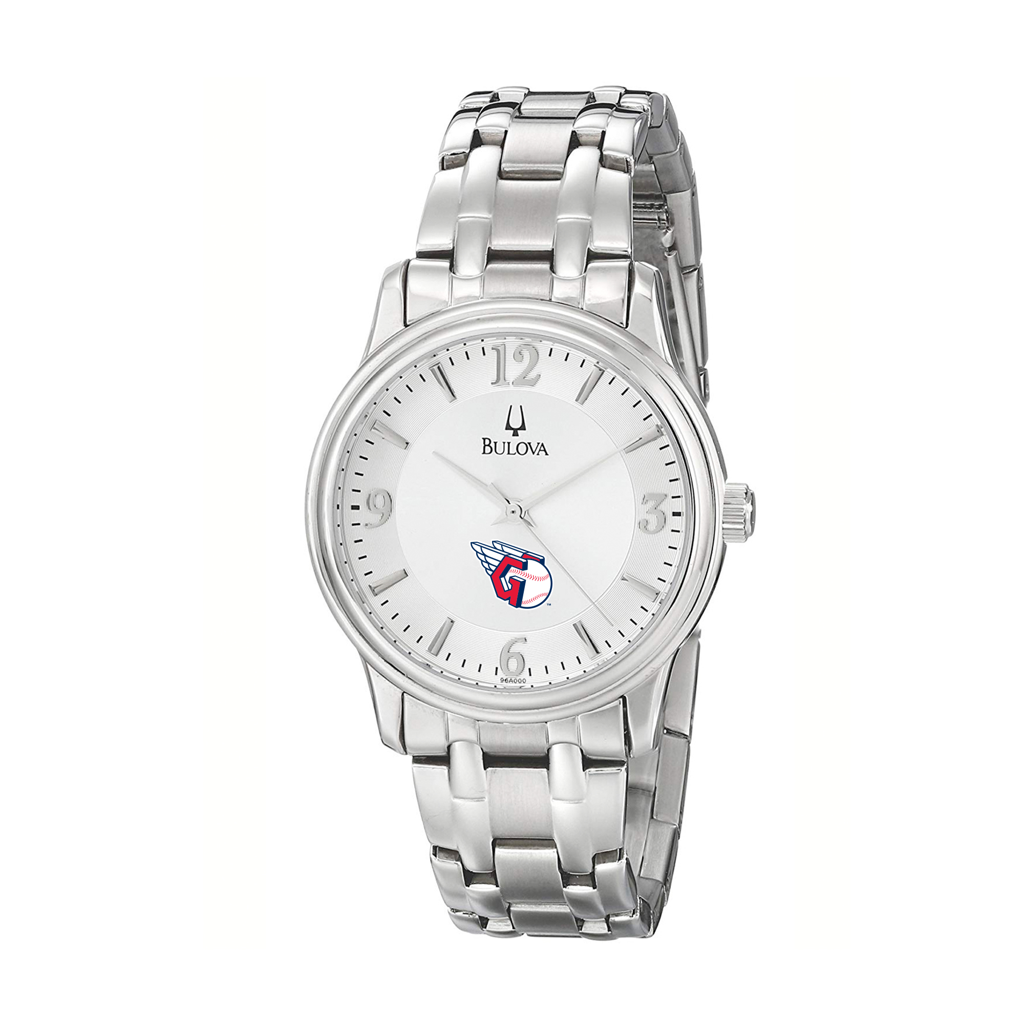 Men's Bulova Silver Cleveland Guardians Stainless Steel Watch