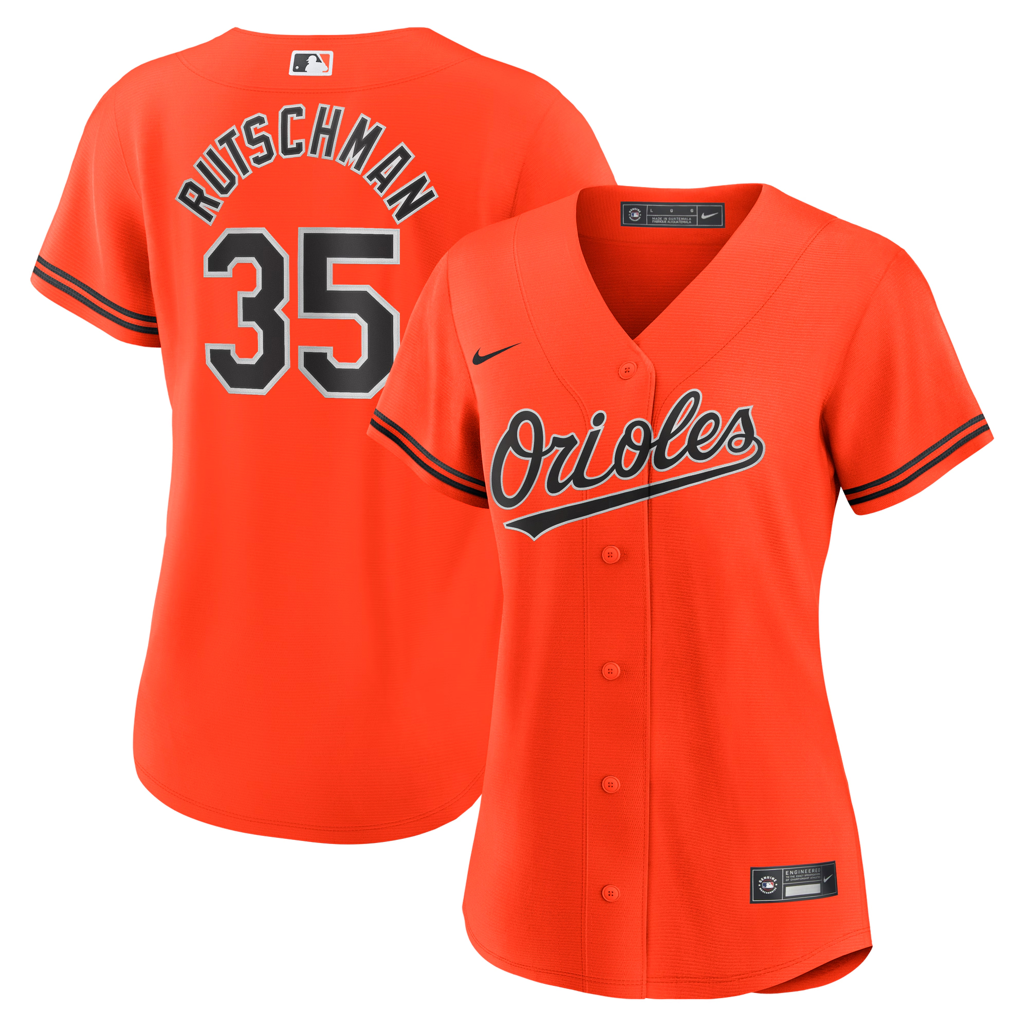Women's Nike Adley Rutschman Orange Baltimore Orioles Alternate Replica Player Jersey
