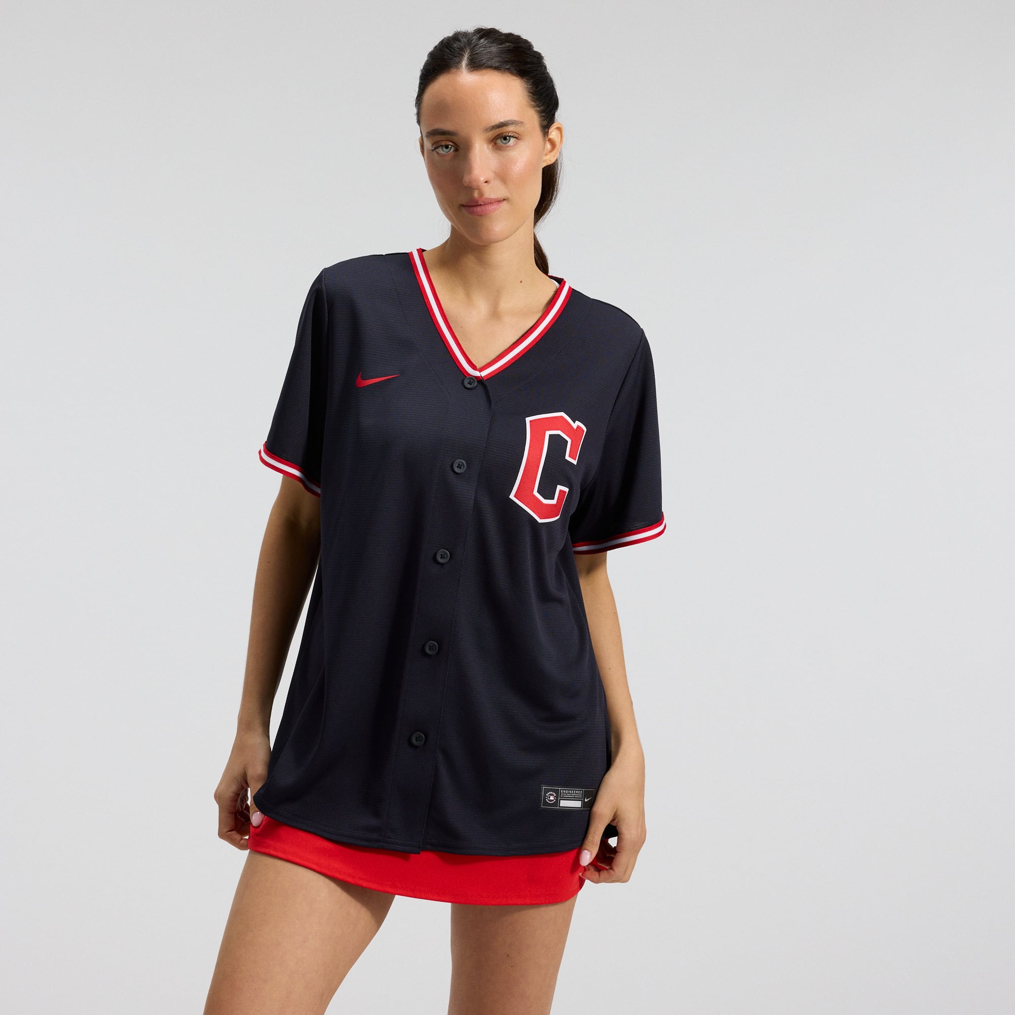 Women's Nike Navy Cleveland Guardians Alternate Replica Jersey
