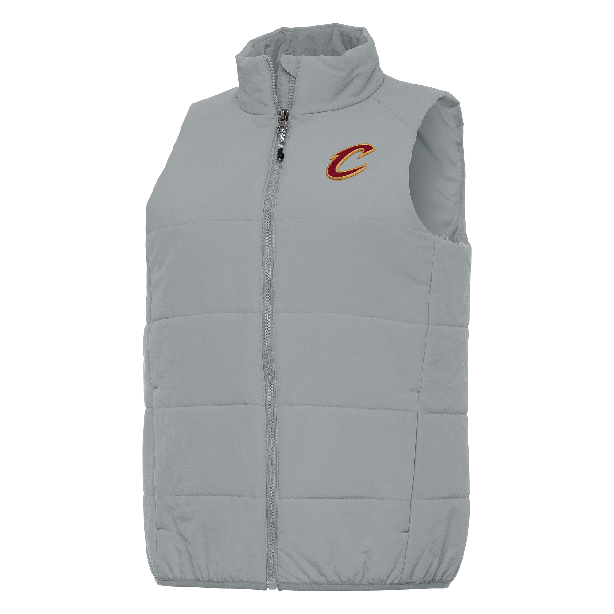 Women's Antigua Gray Cleveland Cavaliers Experience Full-Zip Vest