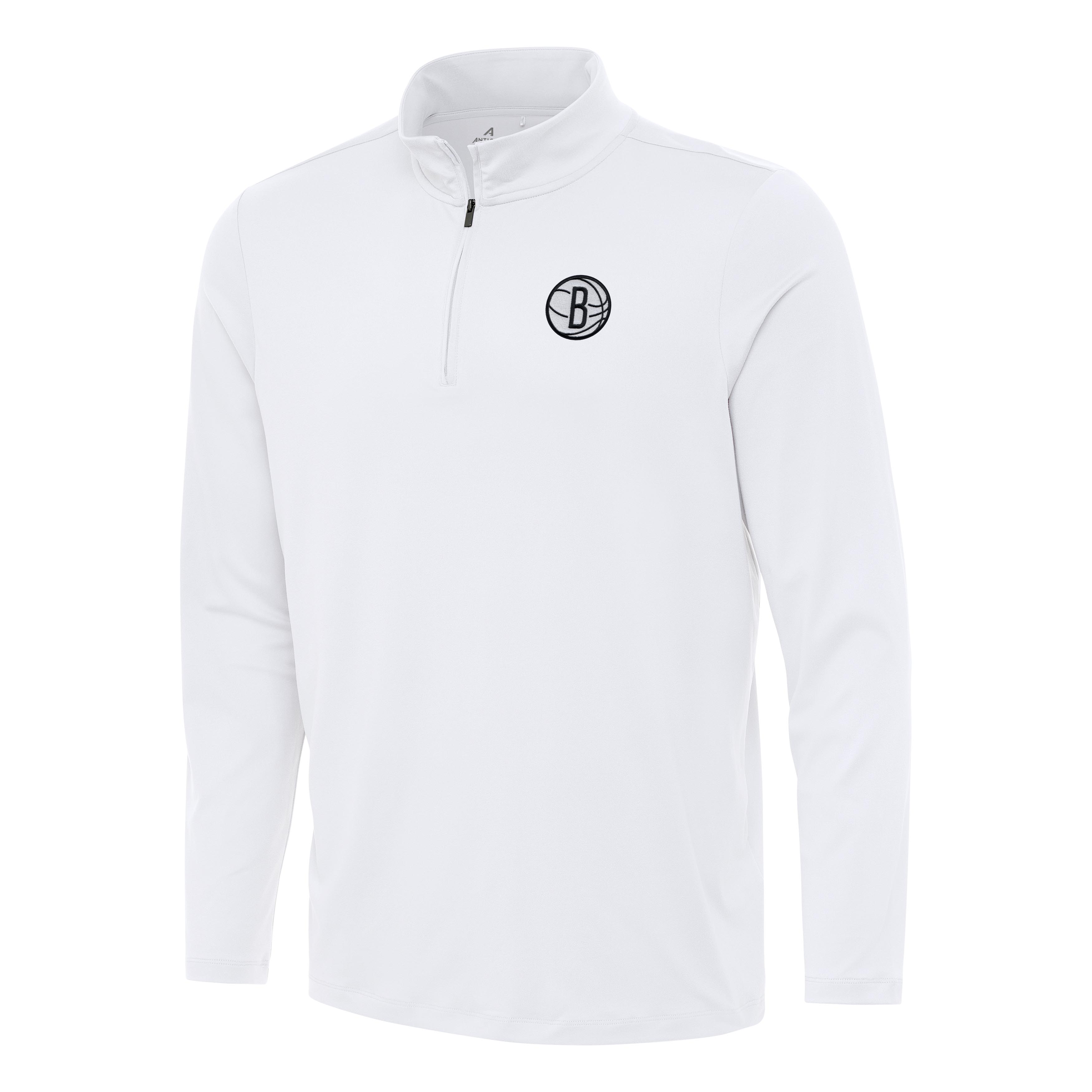 Men’s Antigua White Brooklyn Nets Reprocess Quarter-Zip Top Men’s Antigua White Brooklyn Nets Reprocess Quarter-Zip Top