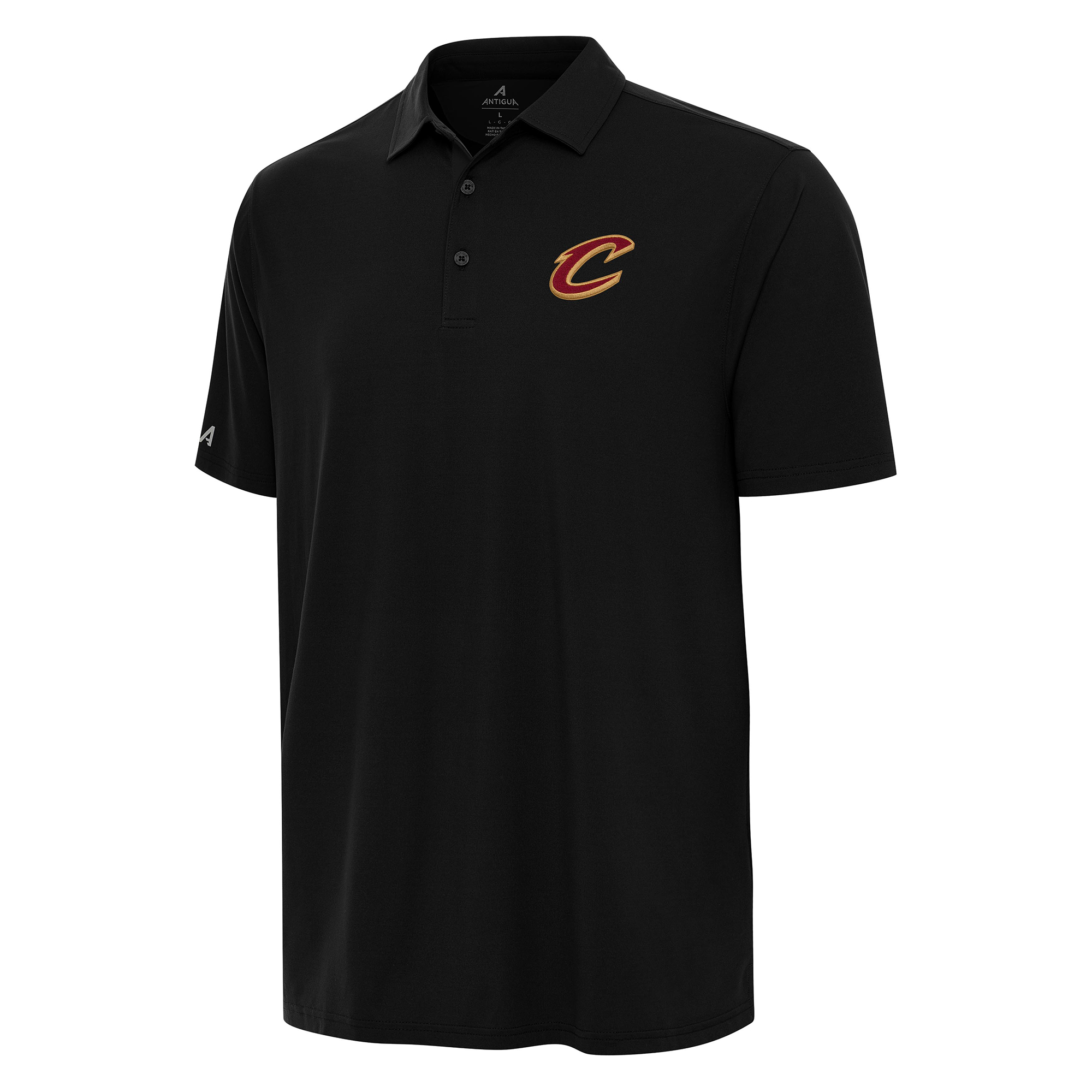 Men's Antigua Black Cleveland Cavaliers Era Polo