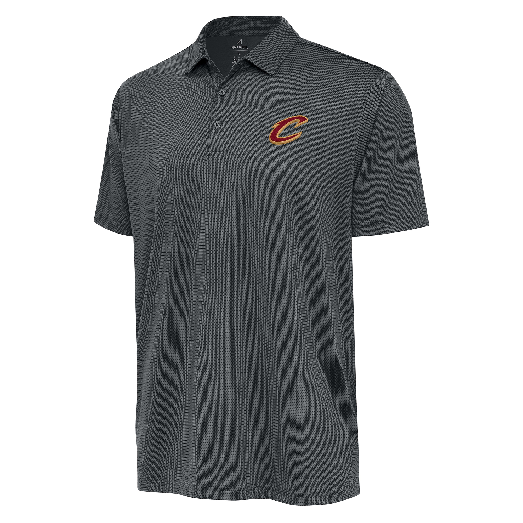 Men's Antigua Pewter Cleveland Cavaliers Big & Tall Ellipse Polo