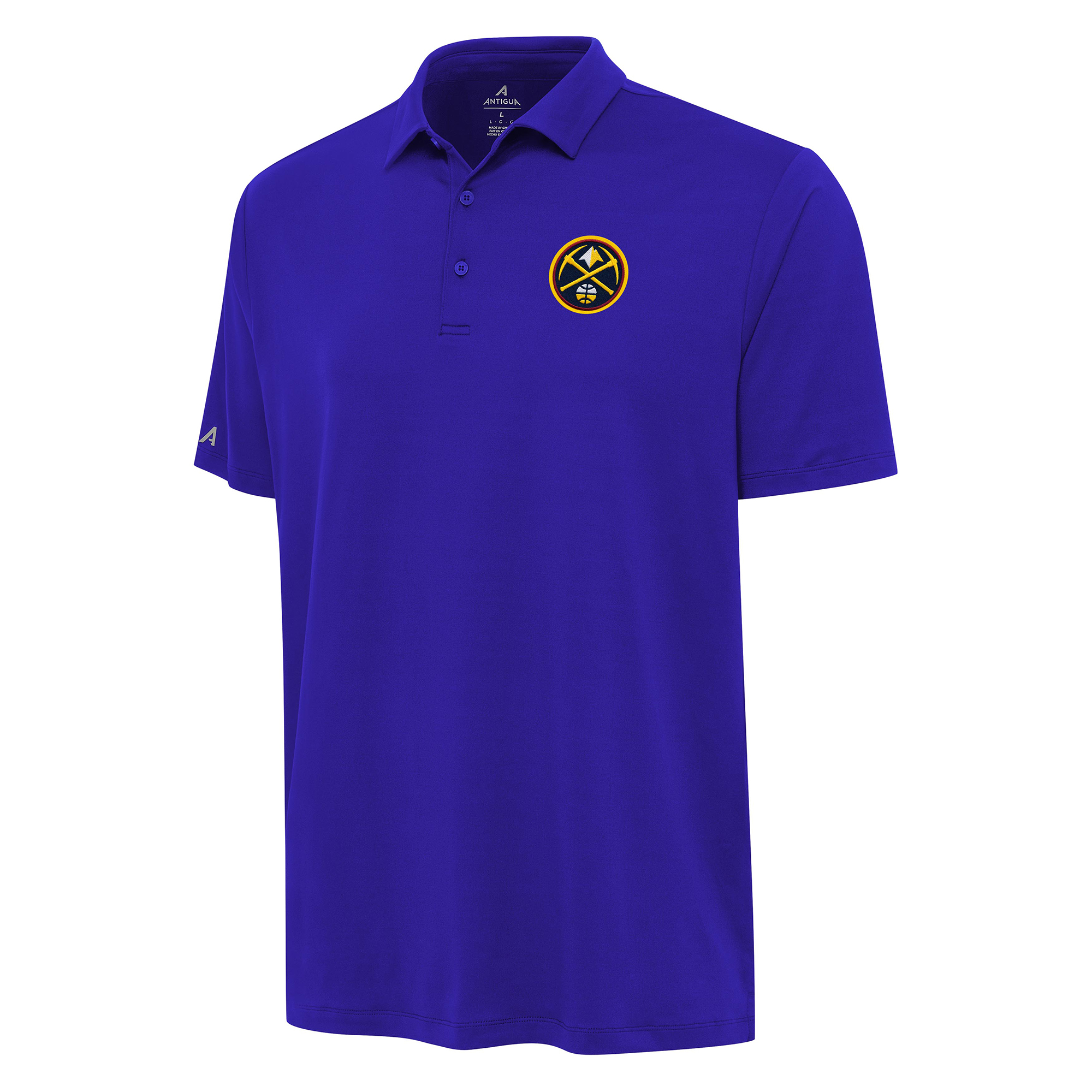 Men's Antigua Blue Denver Nuggets Reprocess Polo