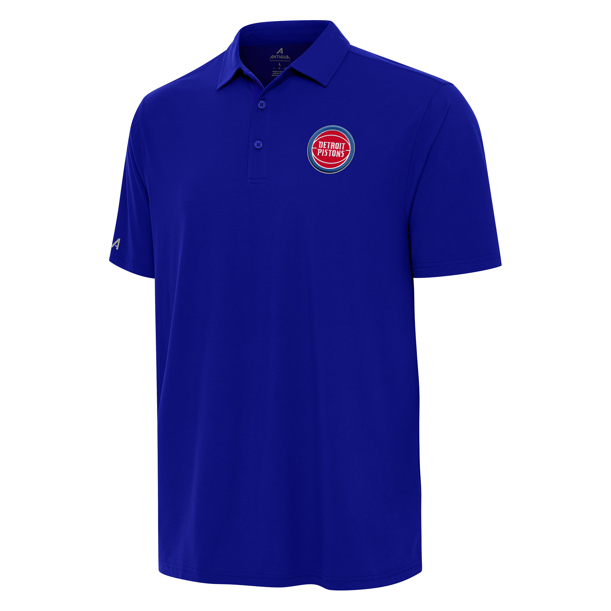 Men's Antigua Blue Detroit Pistons Era Polo