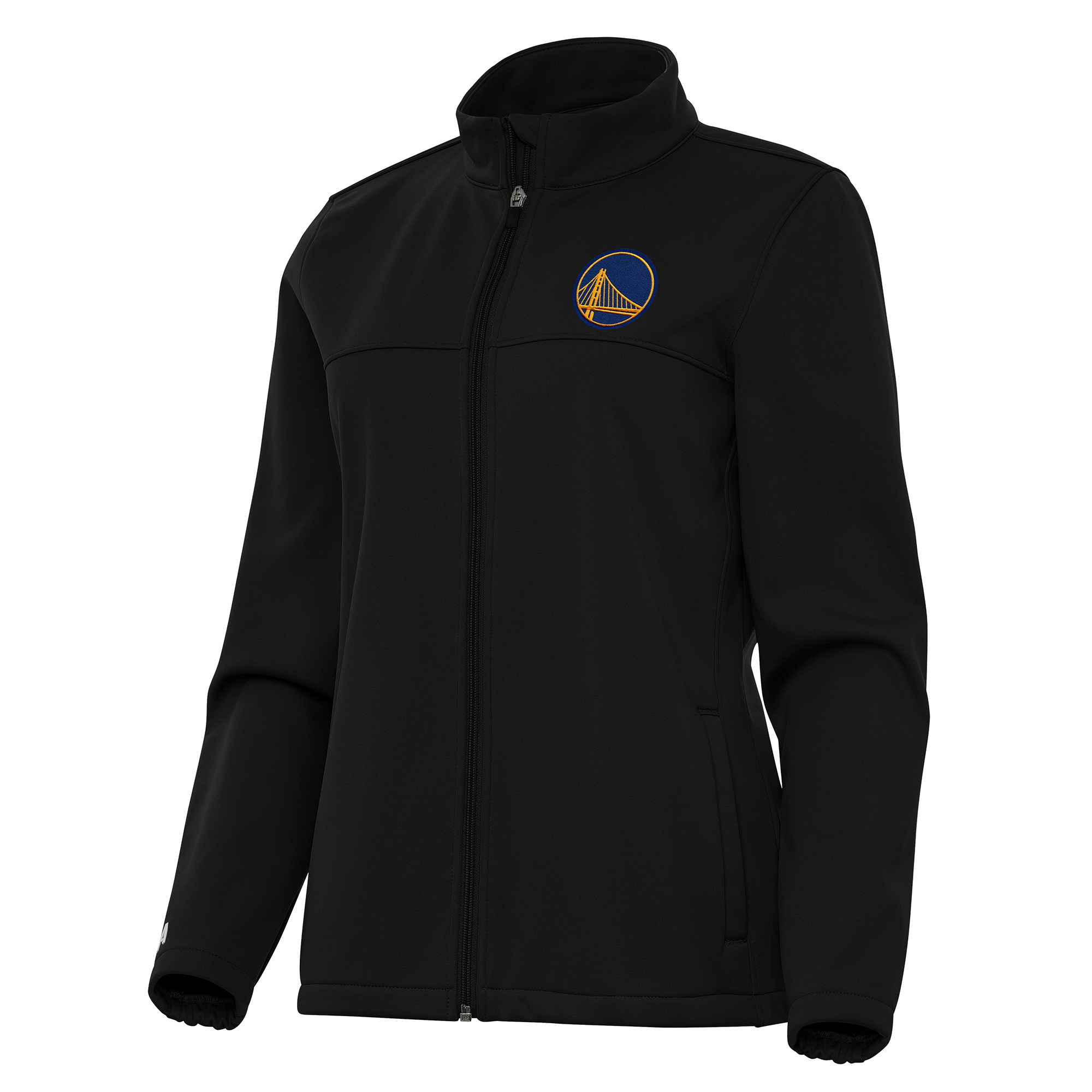 Women’s Antigua Black Golden State Warriors Links 2 Full-Zip Golf Jacket Women’s Antigua Black Golden State Warriors Links 2 Full-Zip Golf Jacket