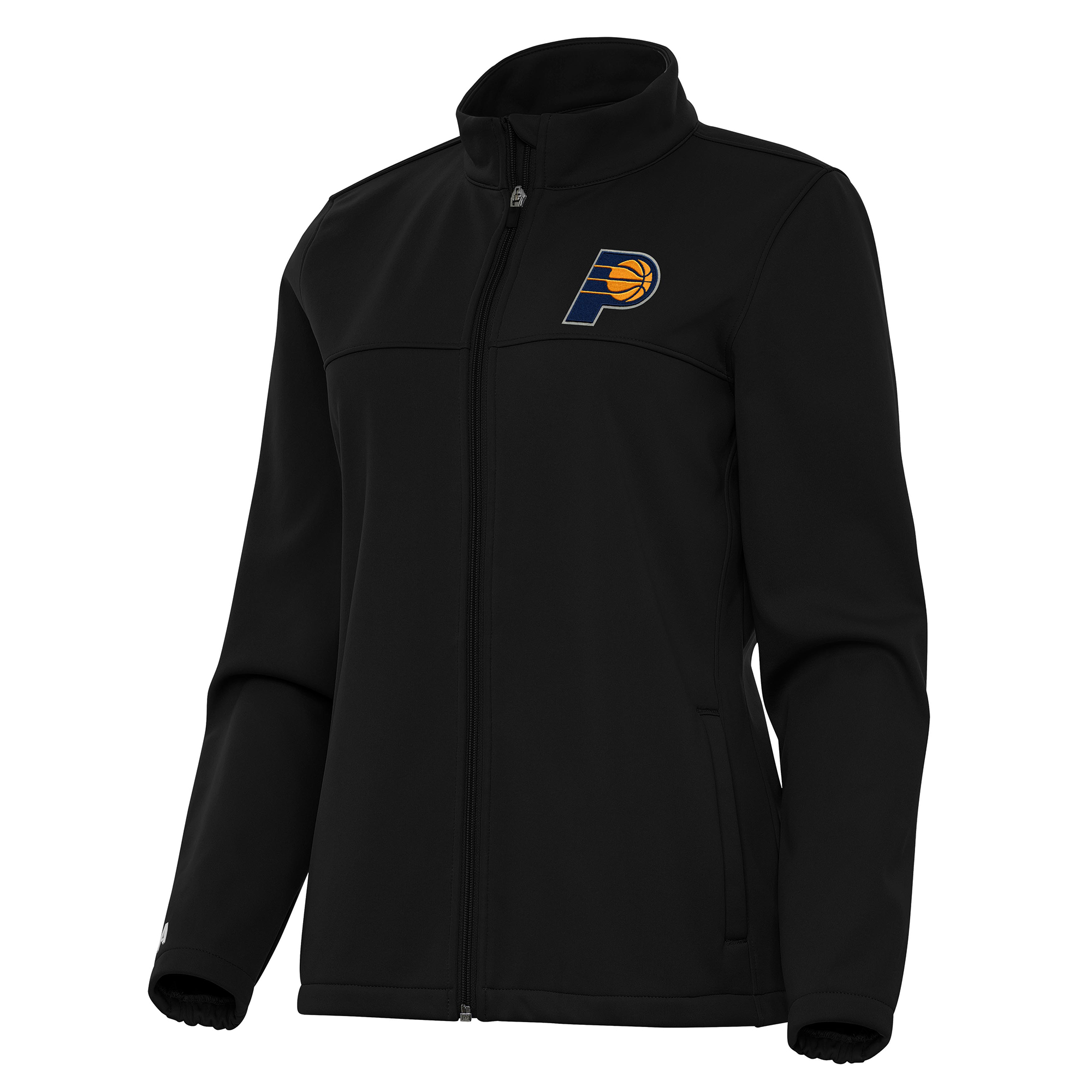 Women’s Antigua Black Indiana Pacers Links 2 Full-Zip Golf Jacket Women’s Antigua Black Indiana Pacers Links 2 Full-Zip Golf Jacket