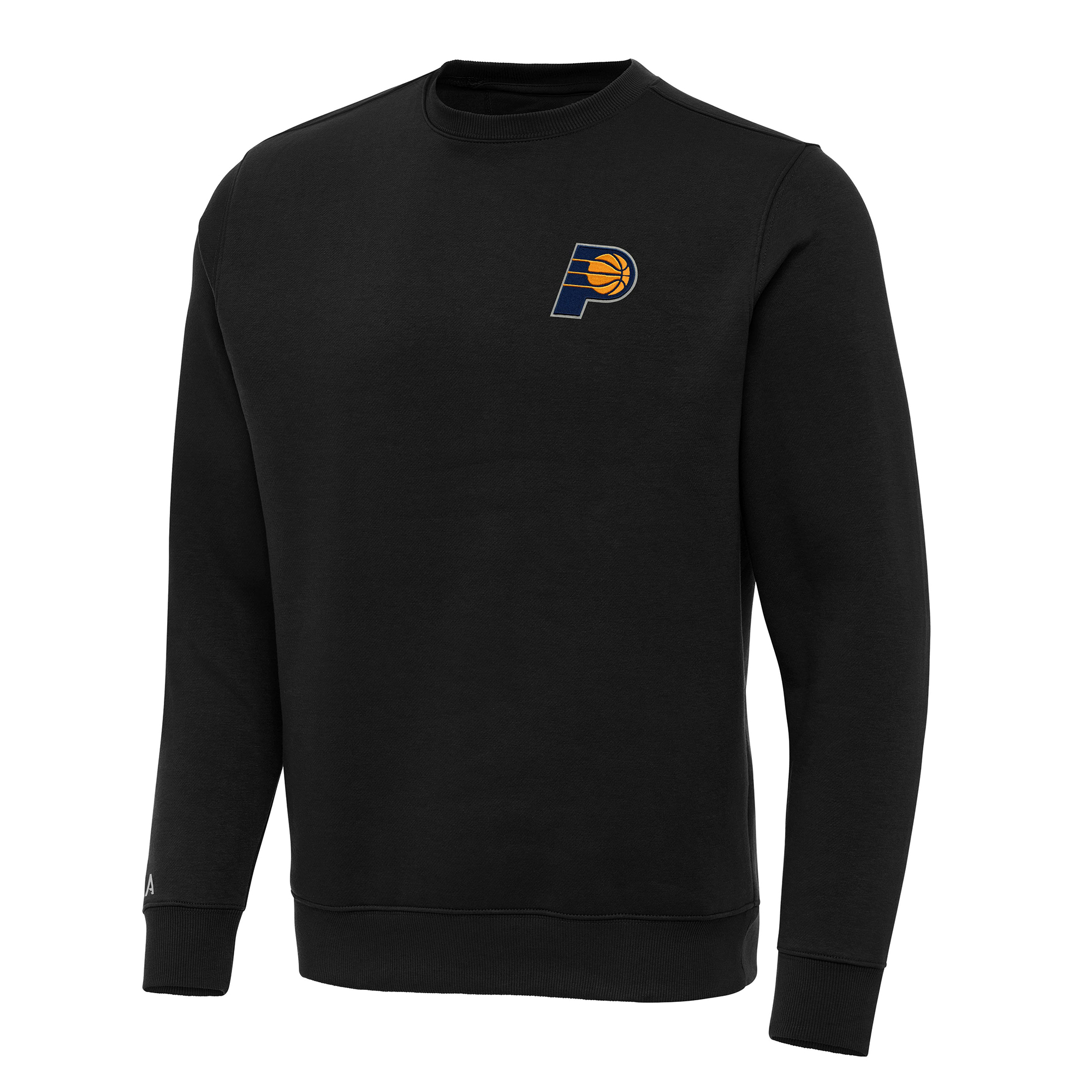 Men's Antigua Black Indiana Pacers Big & Tall Victory Crew Neck Pullover Sweatshirt