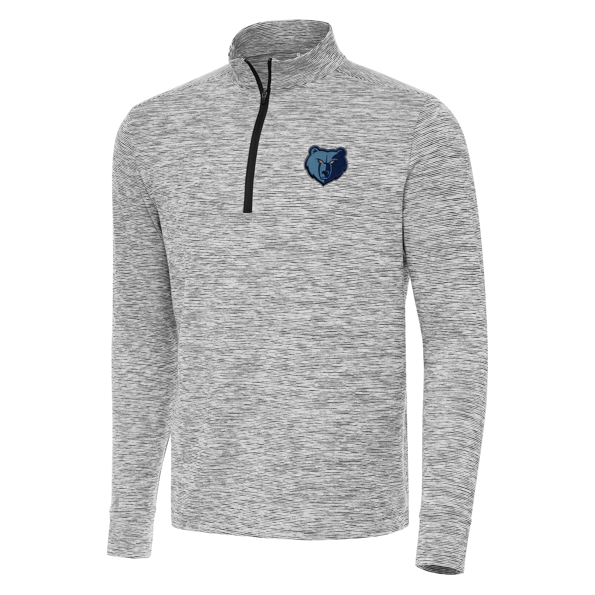 Men's Antigua Black Memphis Grizzlies Cause Quarter-Zip Top