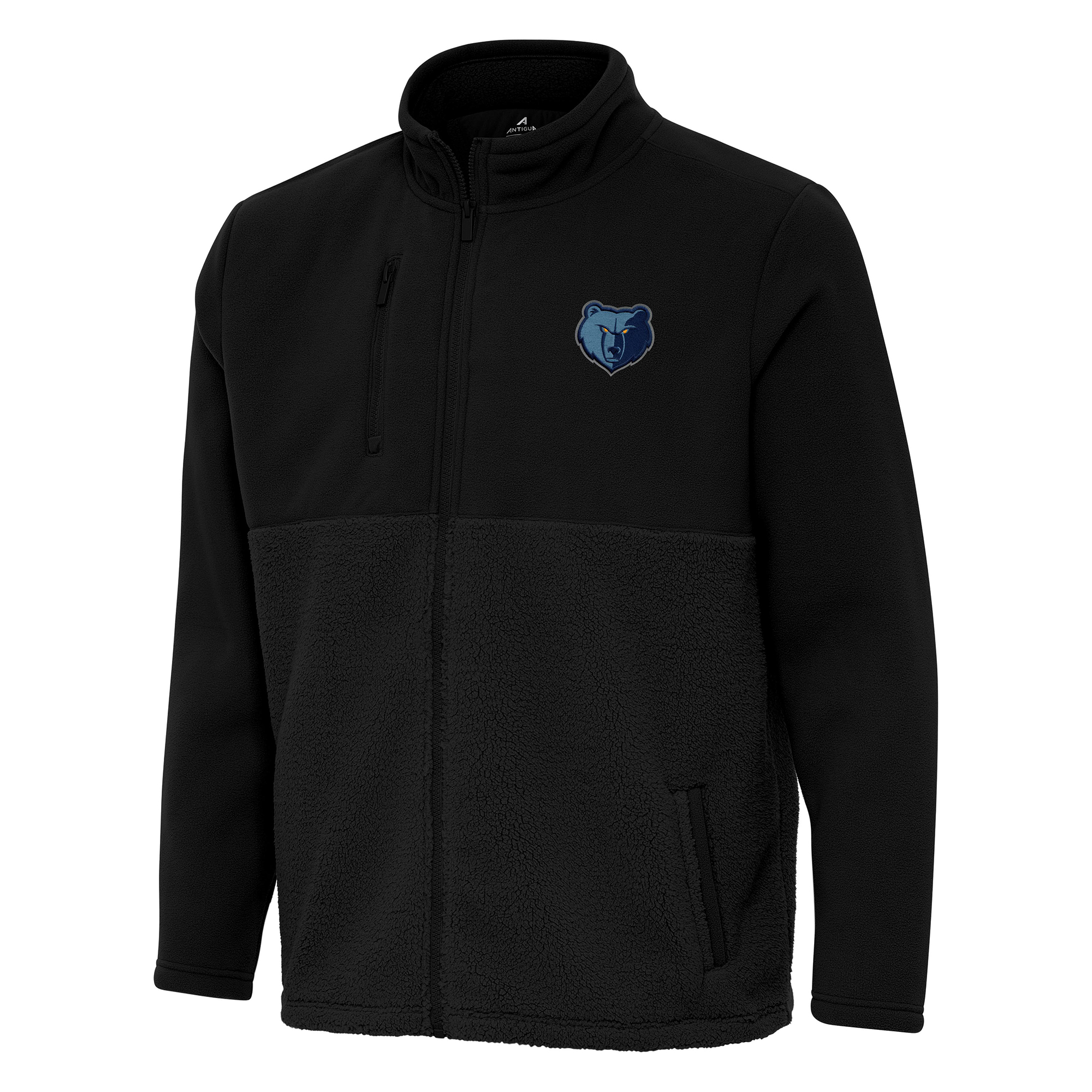 Men’s Antigua Black Memphis Grizzlies Daily Fused Full-Zip Jacket Men’s Antigua Black Memphis Grizzlies Daily Fused Full-Zip Jacket