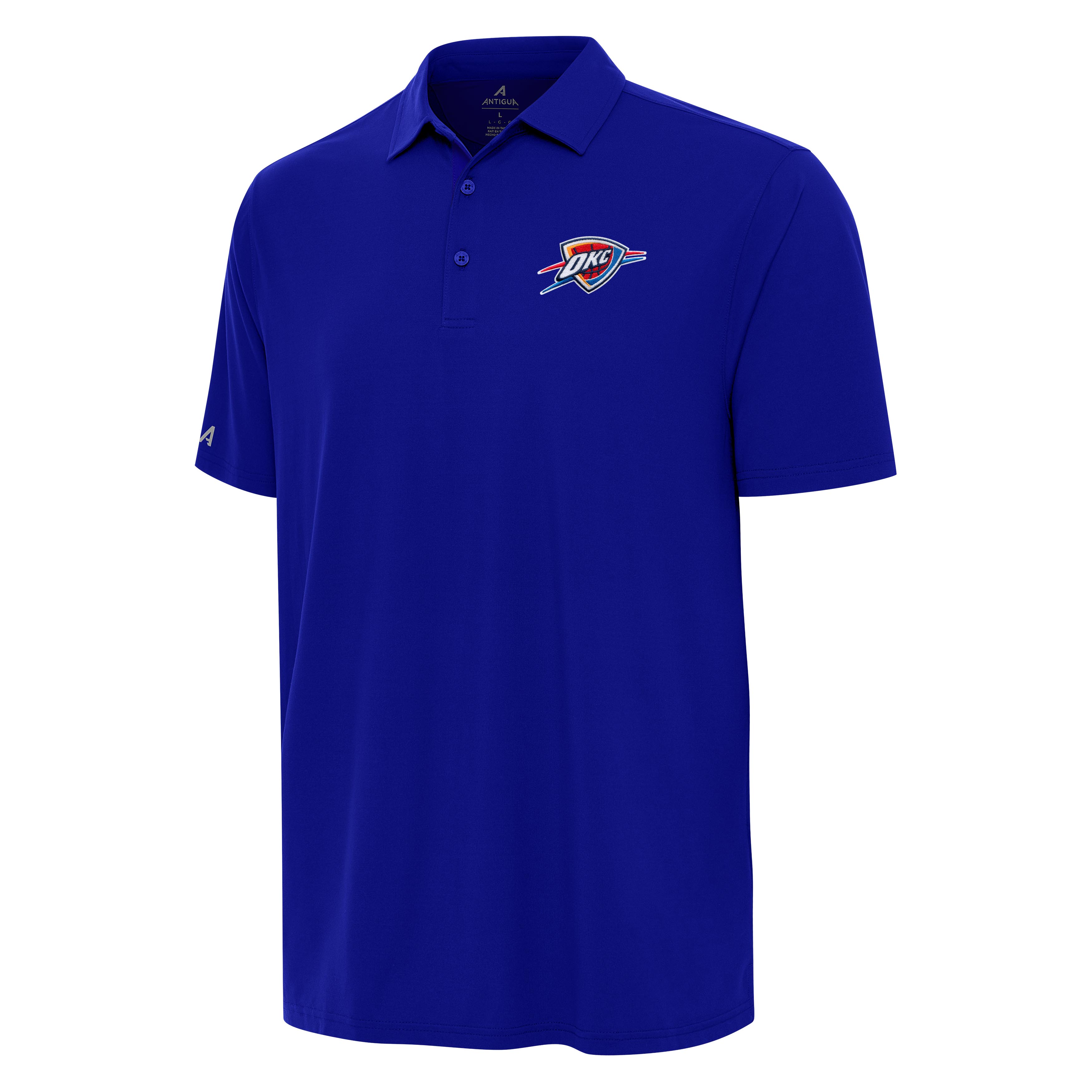 Men's Antigua Blue Oklahoma City Thunder Era Polo