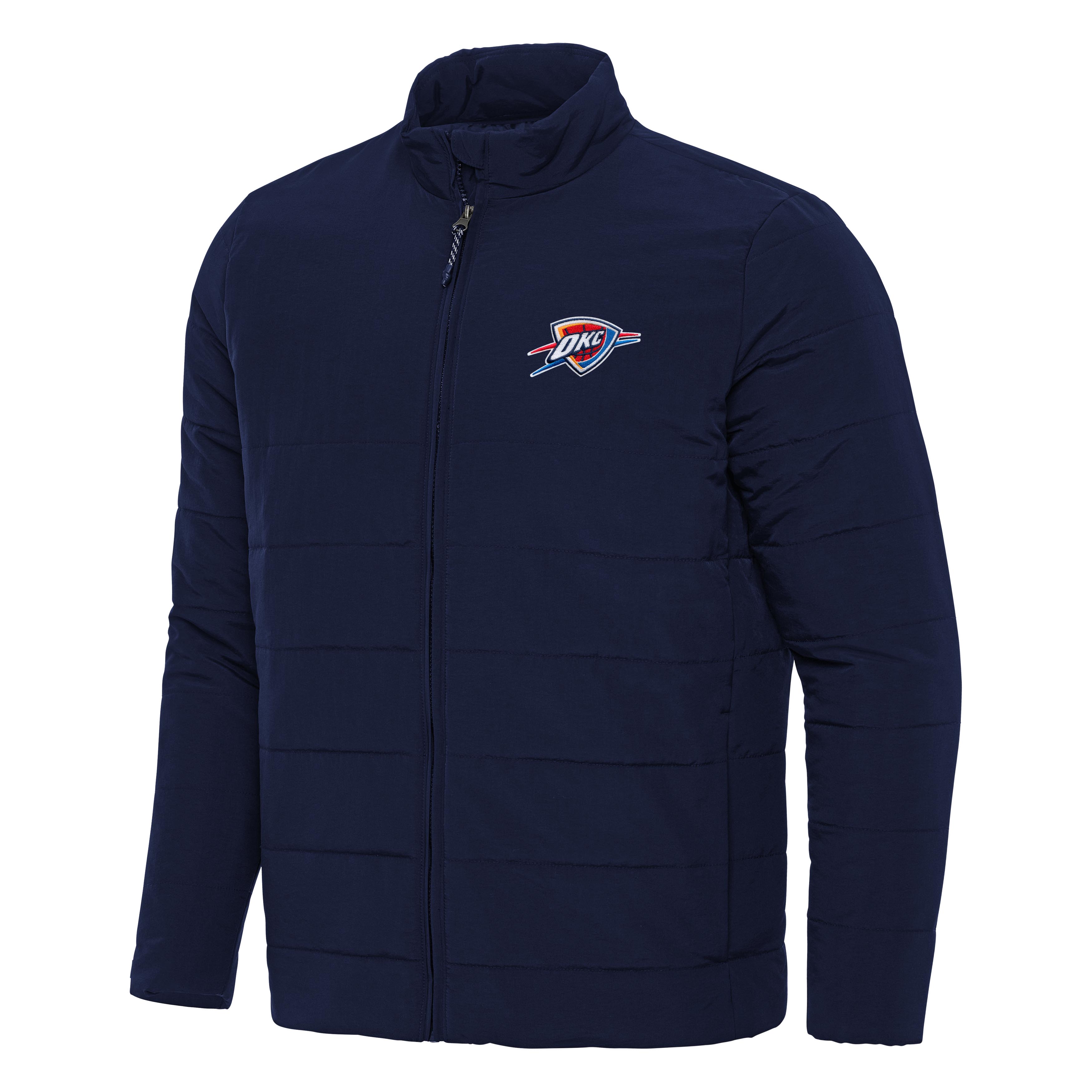Men's Antigua Navy Oklahoma City Thunder Swelter Full-Zip Puffer Jacket