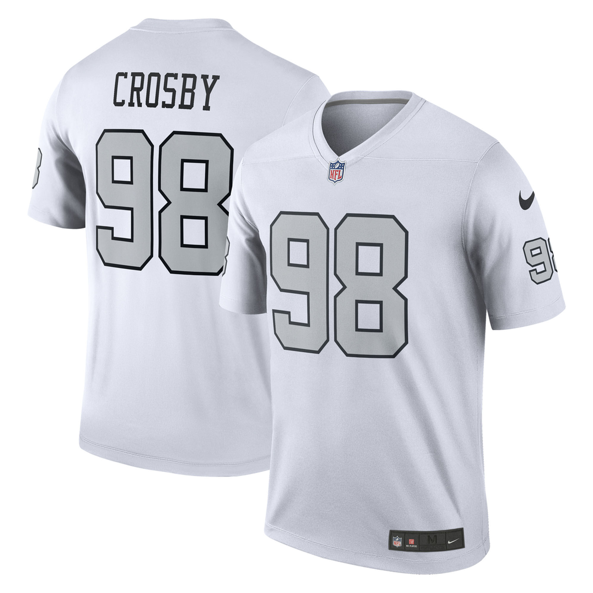 Men's Nike Maxx Crosby White Las Vegas Raiders Legend Player Performance Top