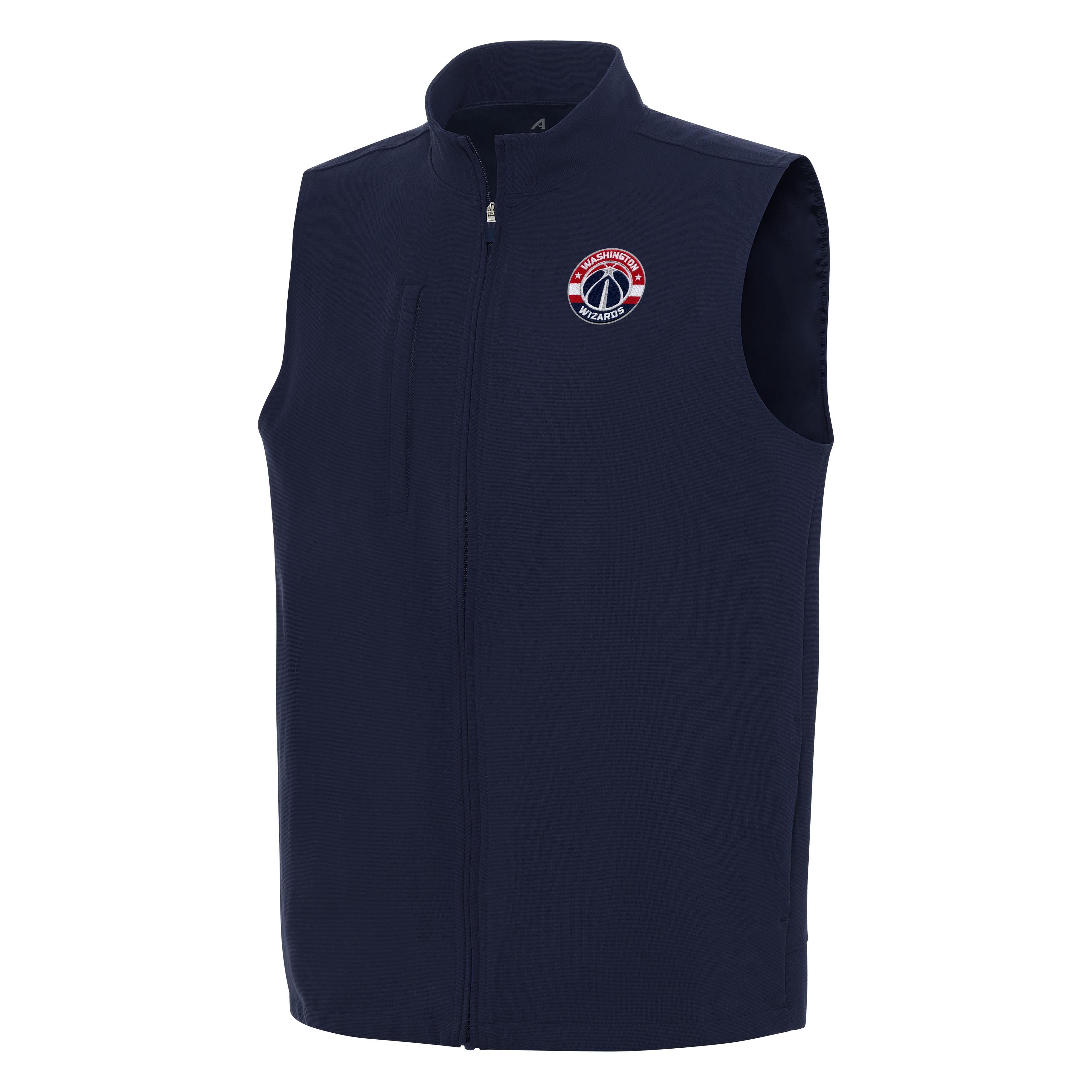 Men’s Antigua Navy Washington Wizards Regard Full-Zip Vest Men’s Antigua Navy Washington Wizards Regard Full-Zip Vest