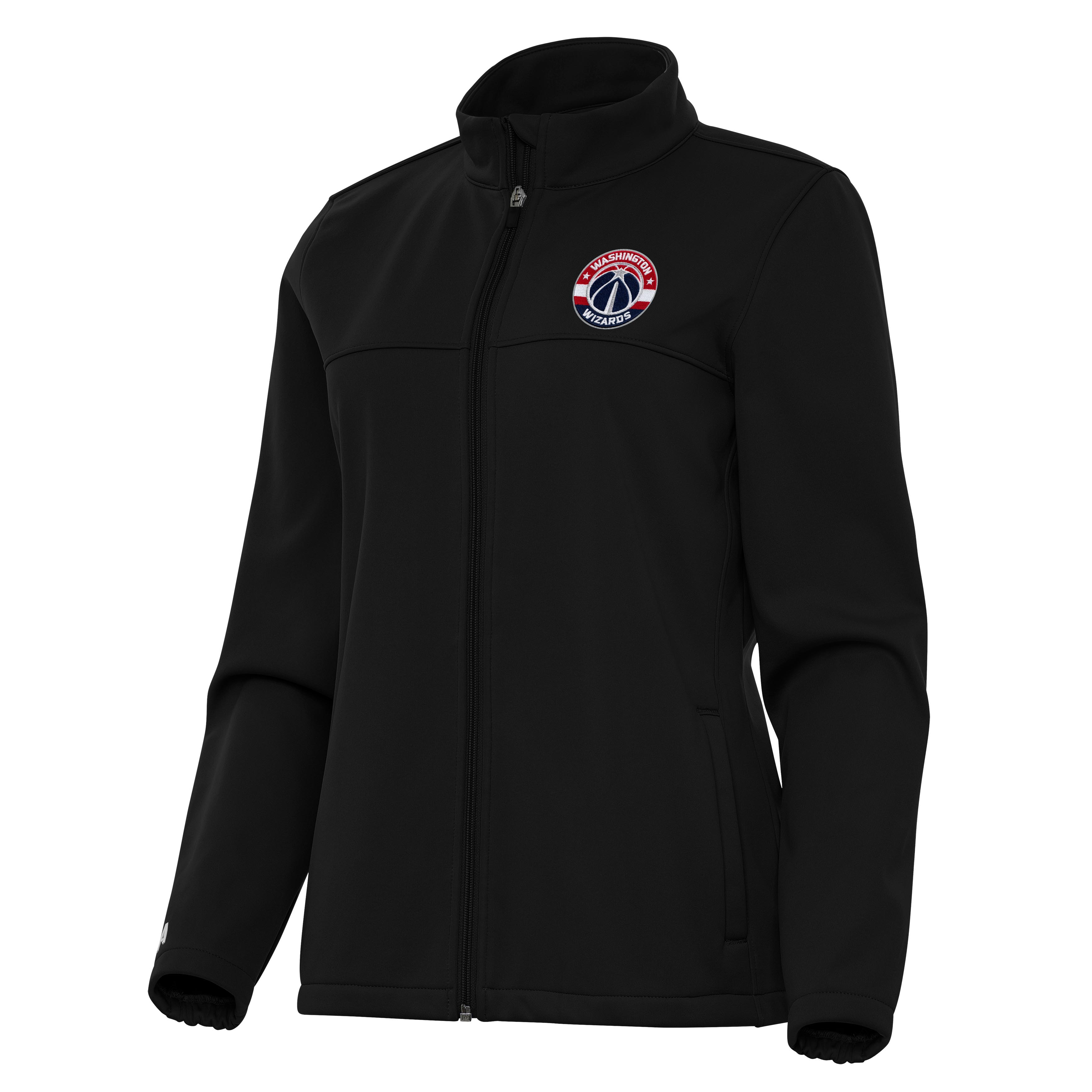 Women’s Antigua Black Washington Wizards Links 2 Full-Zip Golf Jacket Women’s Antigua Black Washington Wizards Links 2 Full-Zip Golf Jacket