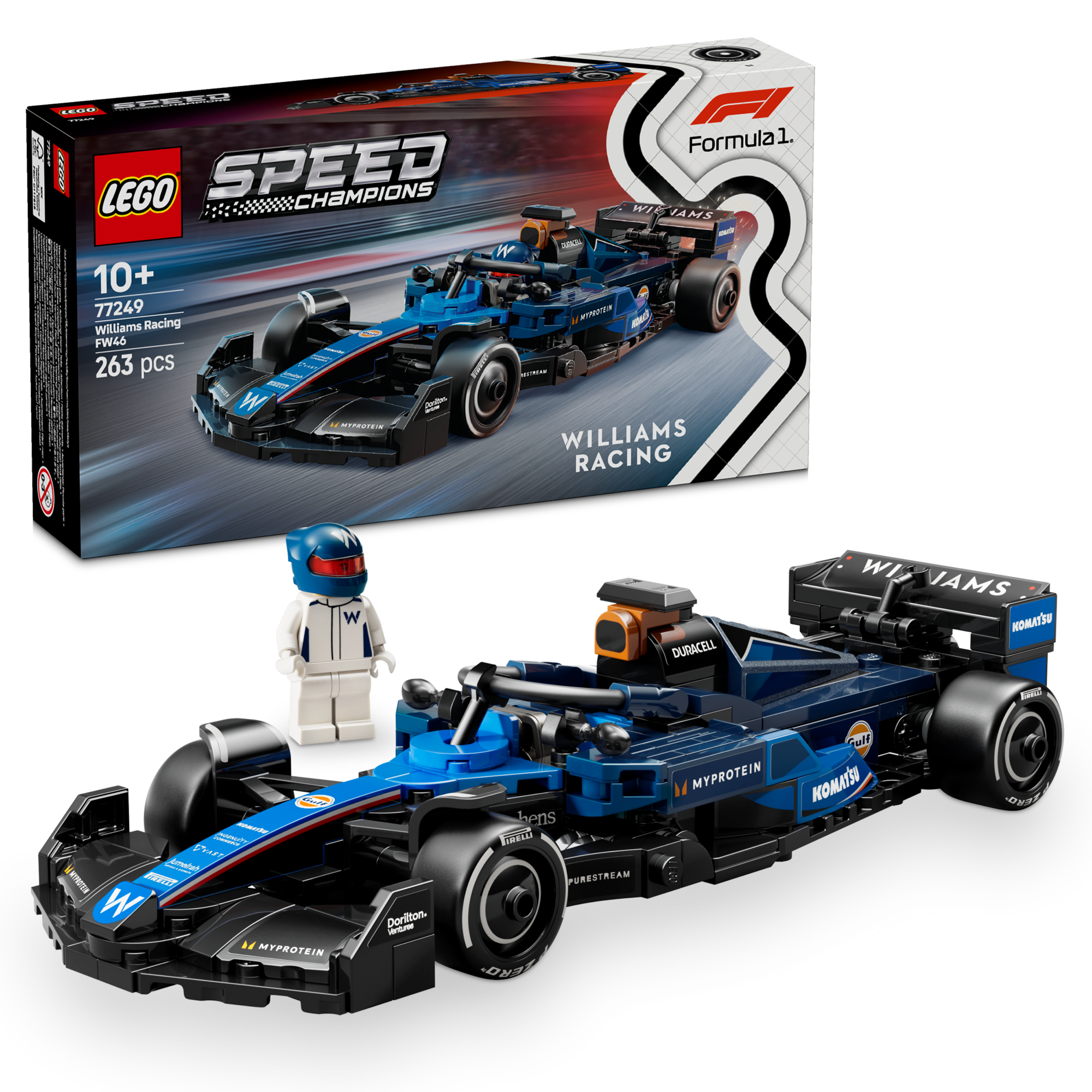 Lego Speed Champions 77249 Williams Racing FW46 Formula 1 Playset