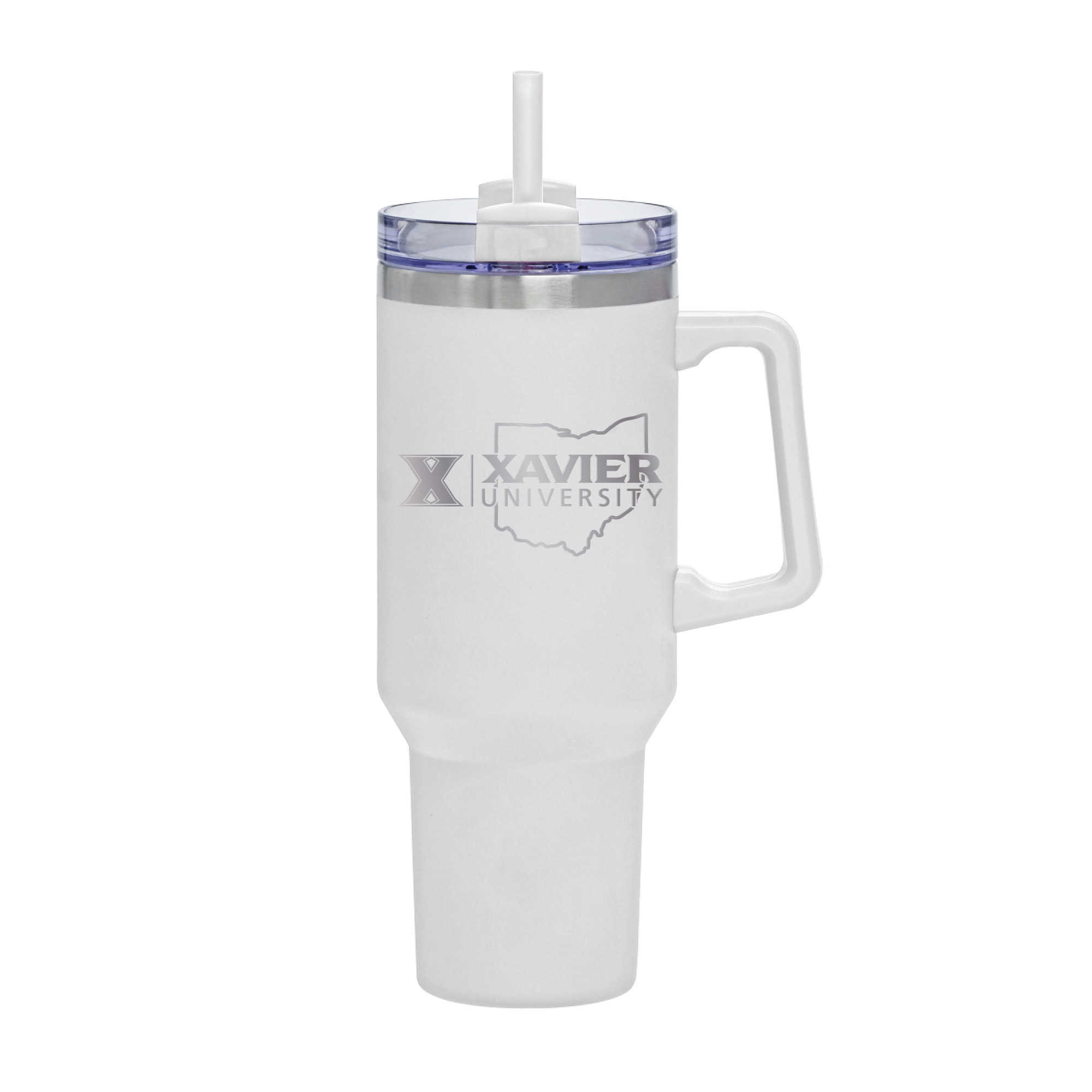 White Xavier Musketeers 40oz. Rocky My State Tumbler