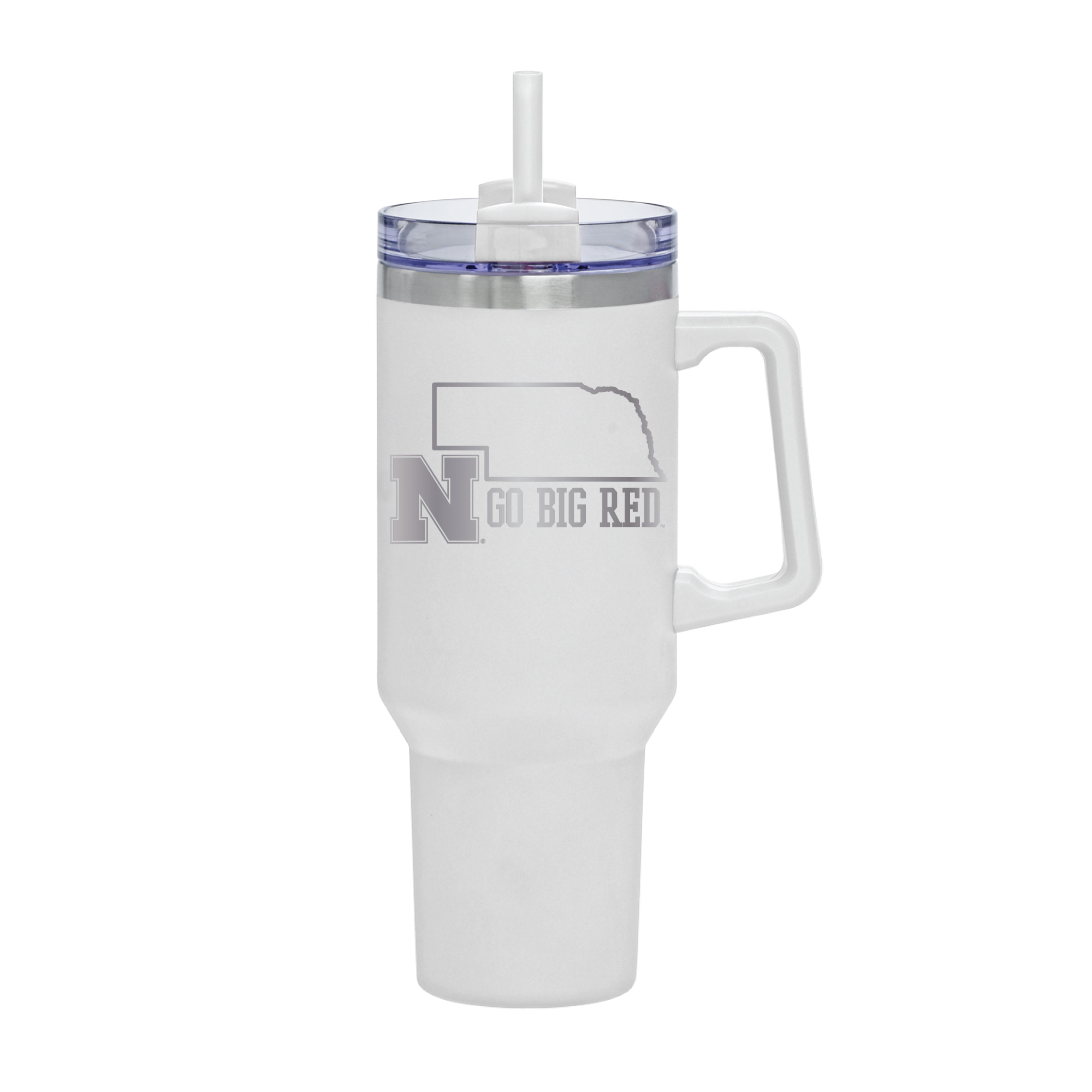 White Nebraska Huskers 40oz. Rocky My State Tumbler