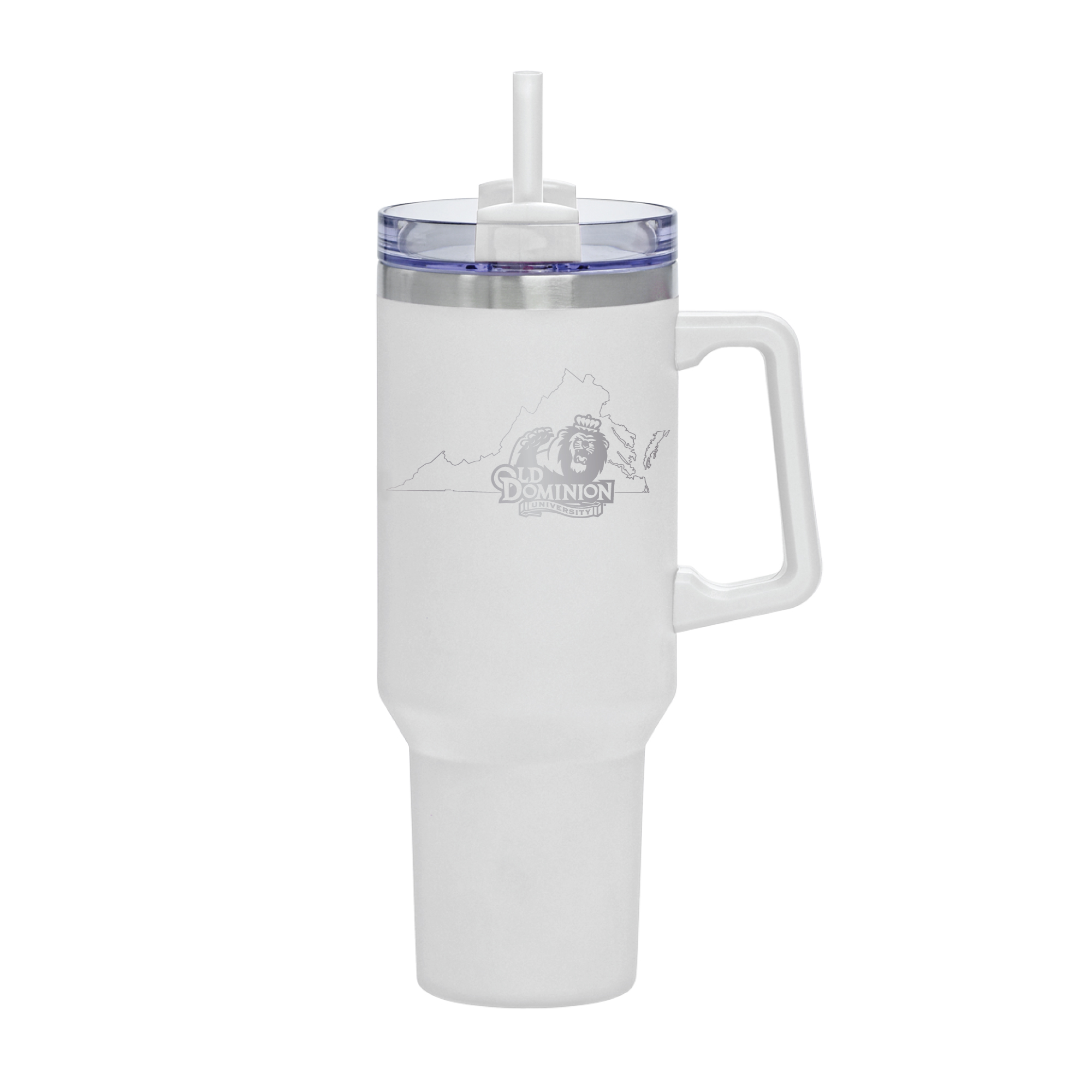 White Old Dominion Monarchs 40oz. Rocky My State Tumbler