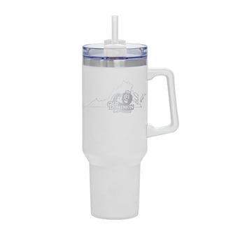 White Old Dominion Monarchs 40oz. Rocky My State Tumbler