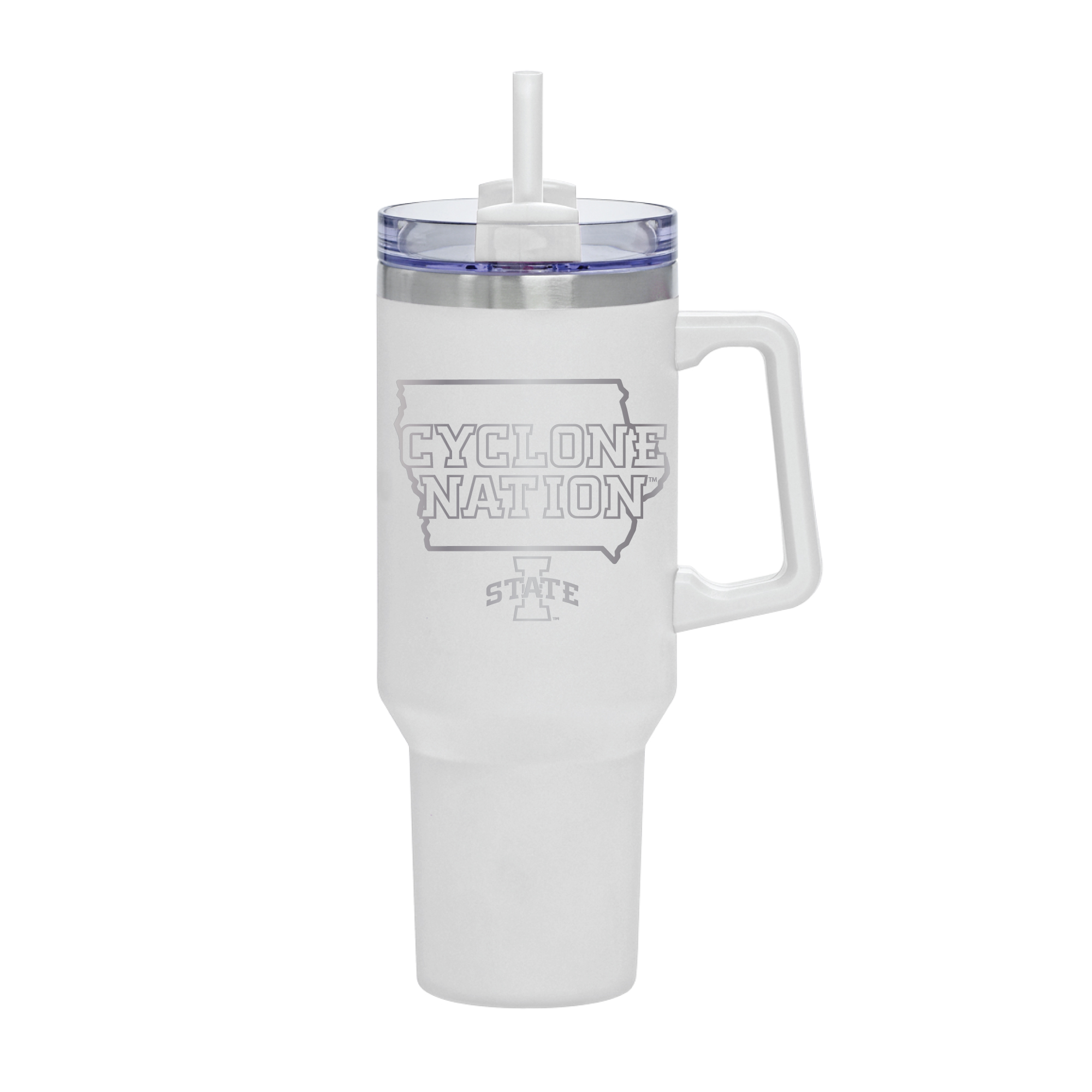 White Iowa State Cyclones 40oz. Rocky My State Tumbler