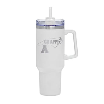 White Appalachian State Mountaineers 40oz. Rocky My State Tumbler