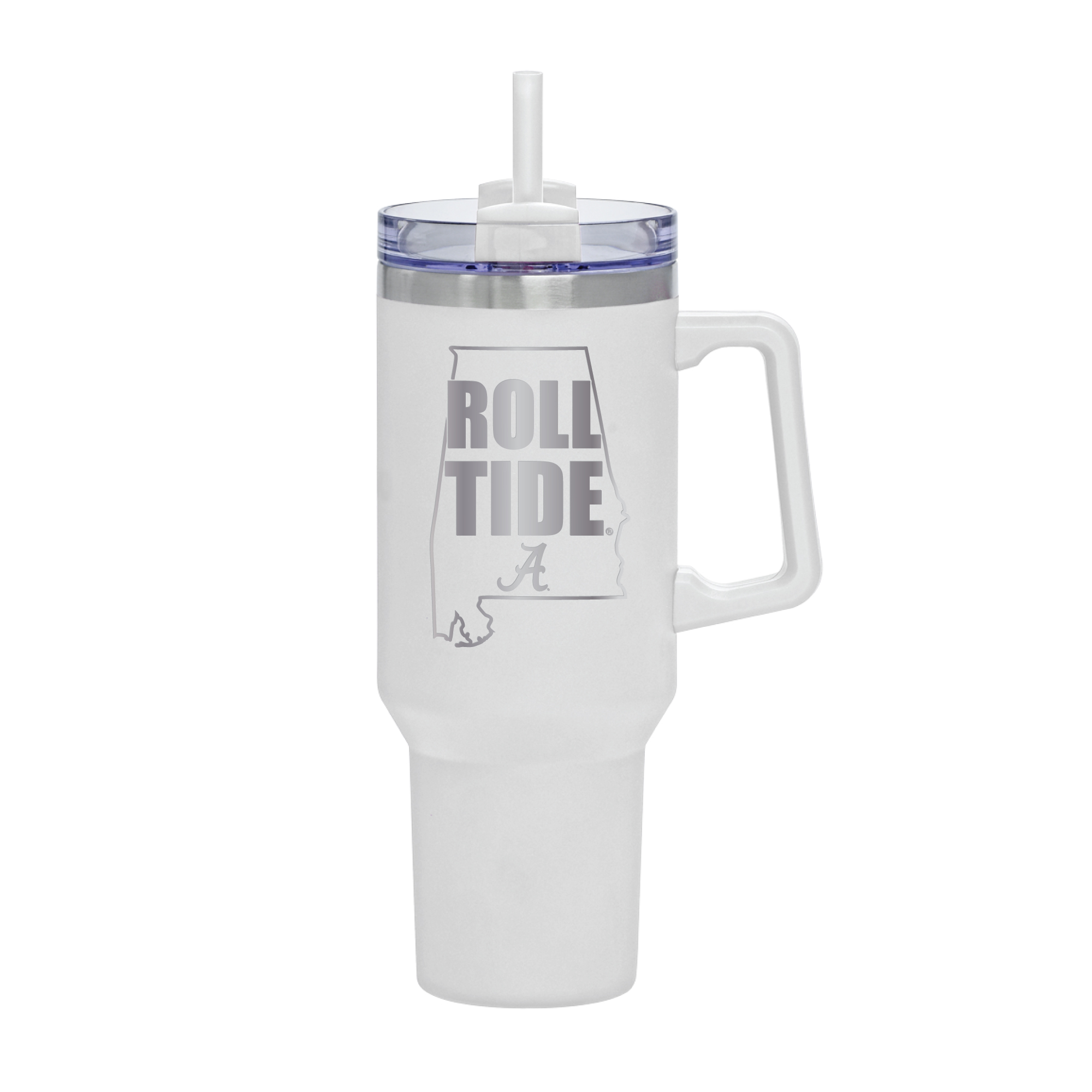 White Alabama Crimson Tide 40oz. Rocky My State Tumbler