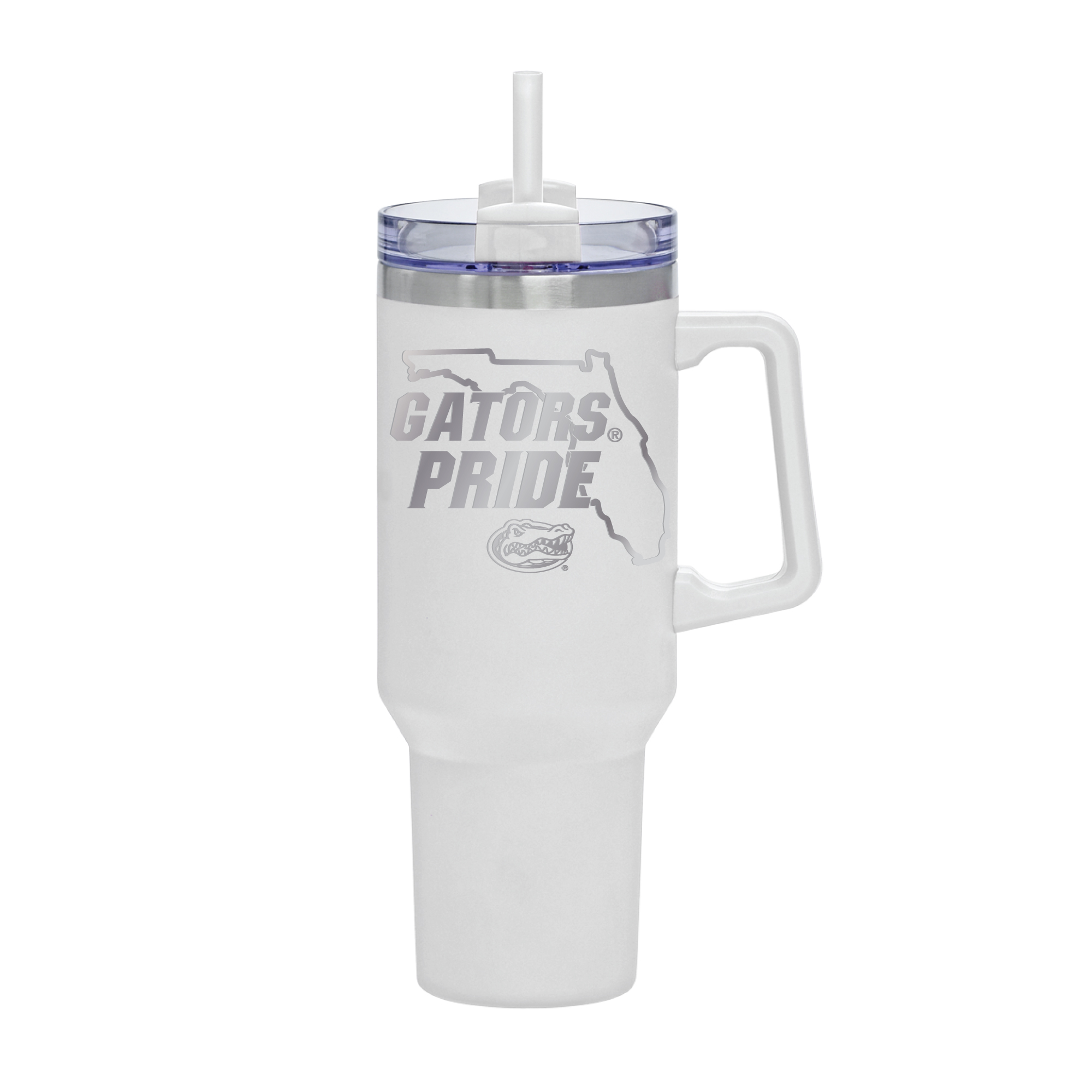 White Florida Gators 40oz. Rocky My State Tumbler