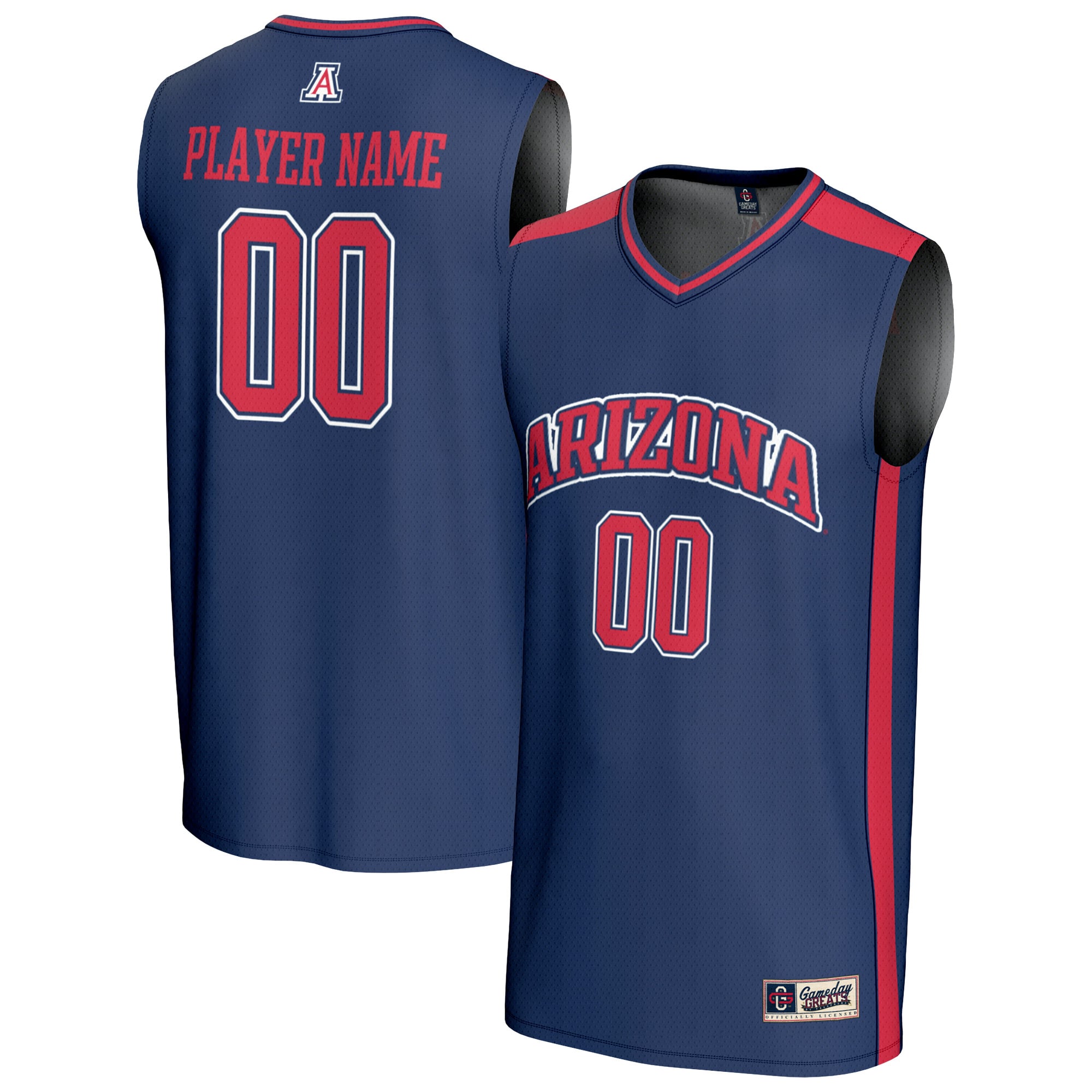 Youth GameDay Greats  Navy Arizona Wildcats NIL Pick-A-Player Lightweight Men's Basketball Fashion Jersey