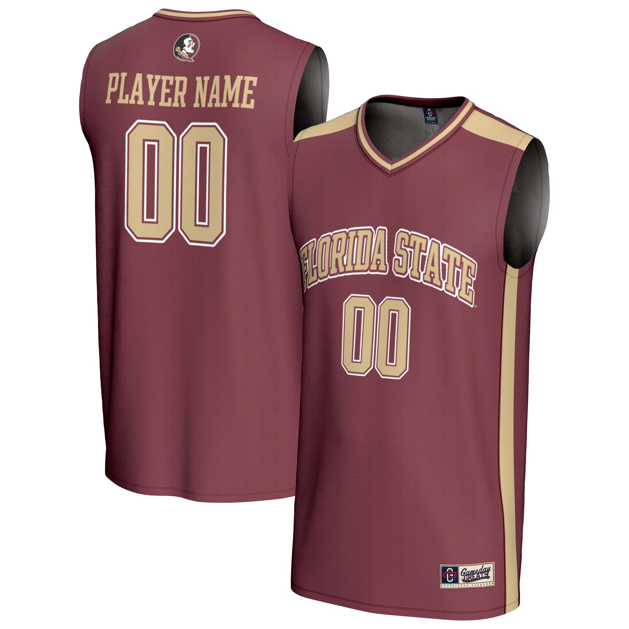 Youth GameDay Greats  Garnet Florida State Seminoles NIL Pick-A-Player Lightweight Men's Basketball Fashion Jersey