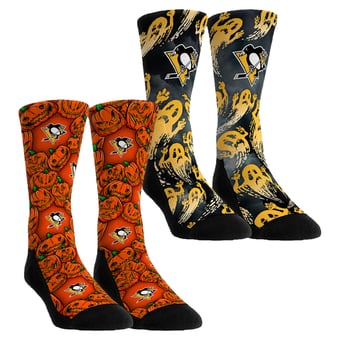 Unisex Rock Em  Orange Pittsburgh Penguins Halloween Crew Socks 2-Pack Set