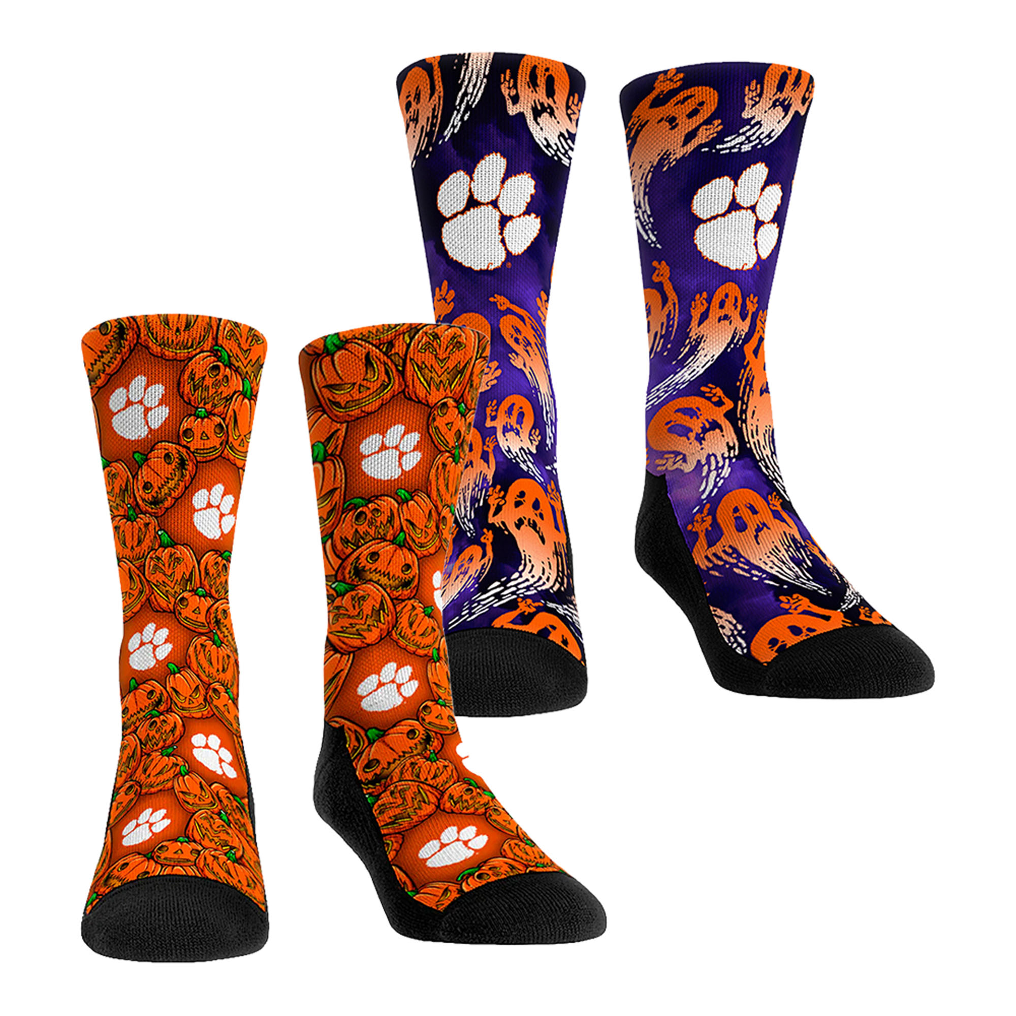 Unisex Rock Em Orange Chicago Bears Halloween Crew Socks 2-Pack Set