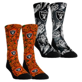 Unisex Rock Em  Orange Las Vegas Raiders Halloween Crew Socks 2-Pack Set