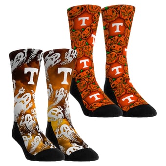 Unisex Rock Em  Orange Tennessee Volunteers Halloween Crew Socks 2-Pack Set