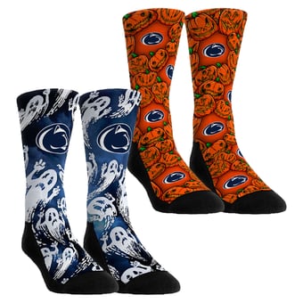 Unisex Rock Em  Orange Penn State Nittany Lions Halloween Crew Socks 2-Pack Set