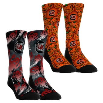 Unisex Rock Em  Orange South Carolina Gamecocks Halloween Crew Socks 2-Pack Set