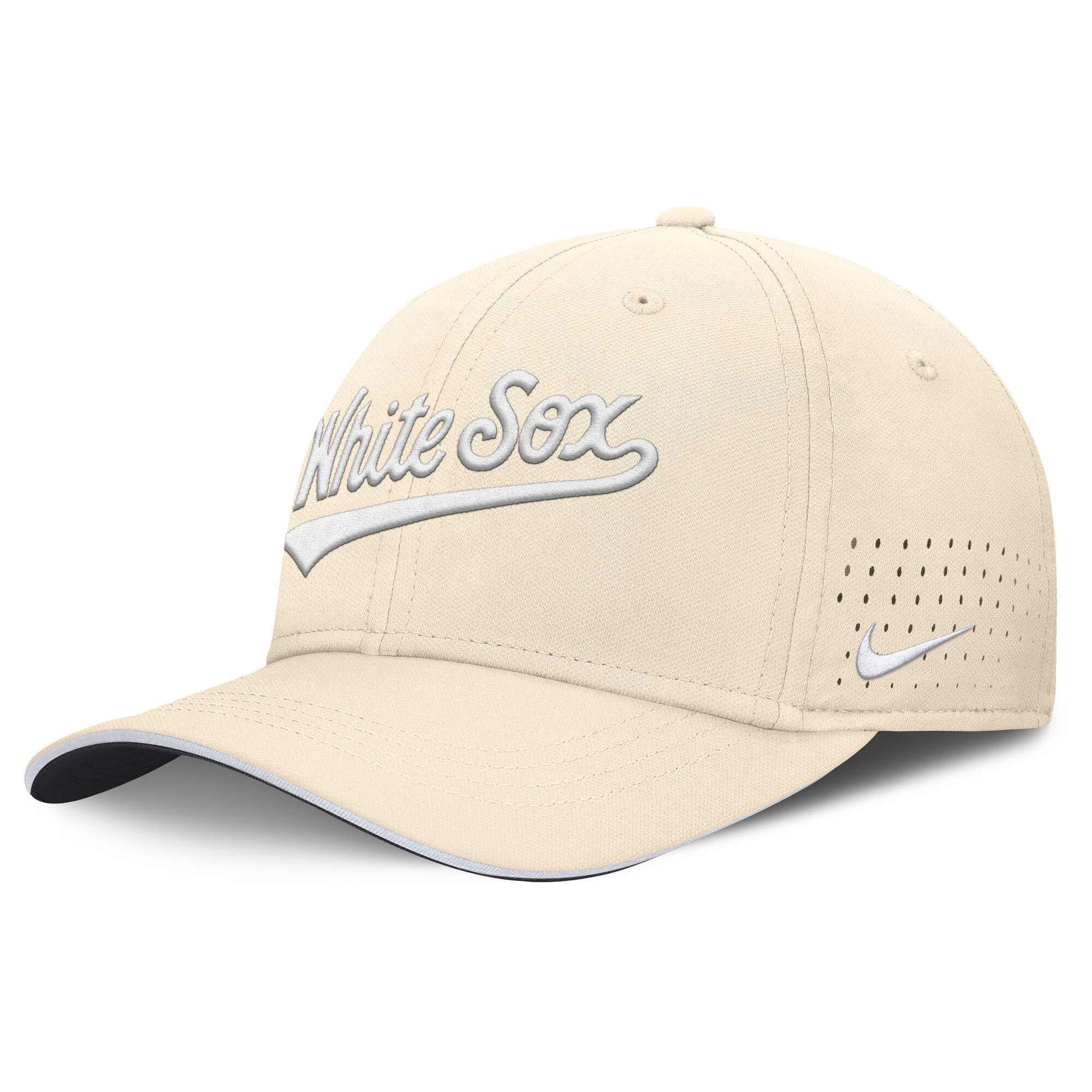 Men's Nike Cream Chicago White Sox Rise Performance Flex Hat