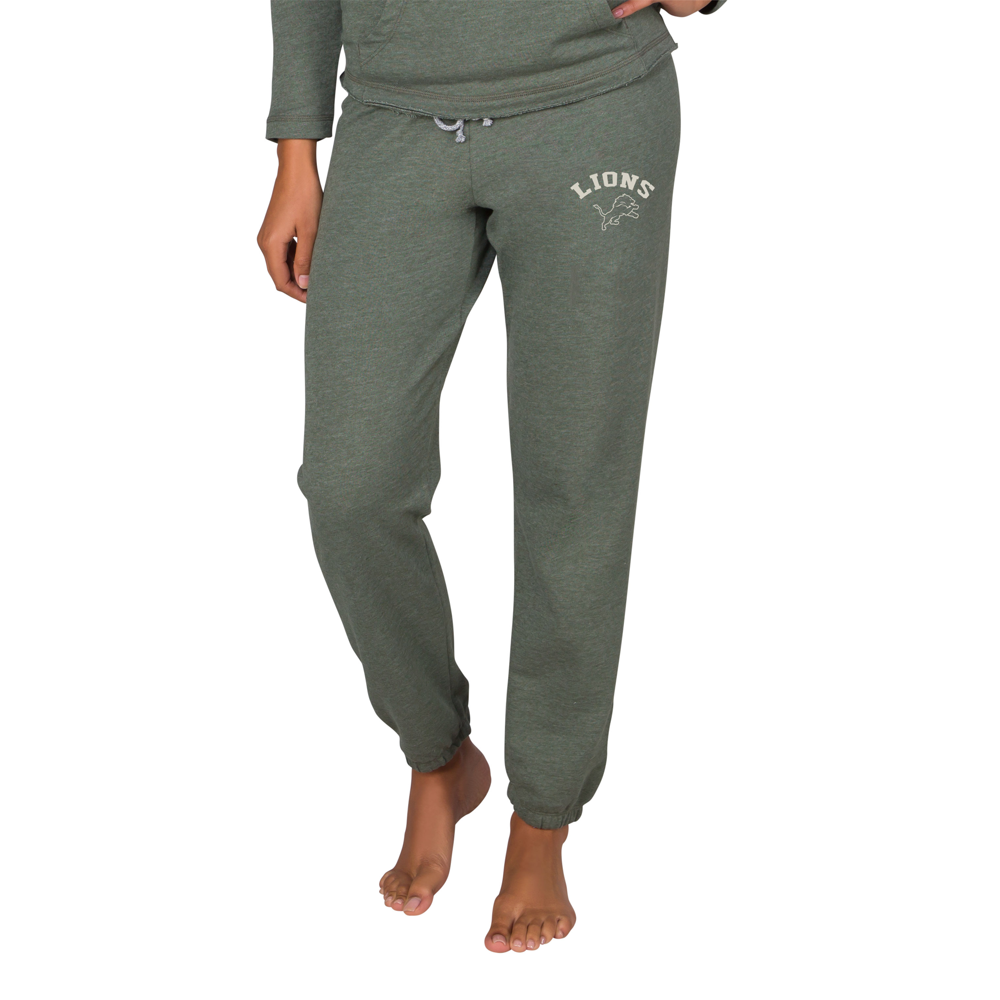 Women's Concepts Sport Green Detroit Lions Mainstream French Terry Tri-Blend Pants