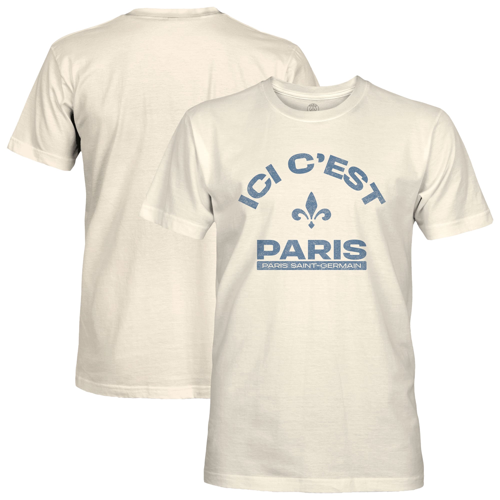 Men's 1863FC Tan Paris Saint-Germain Team Arch T-Shirt
